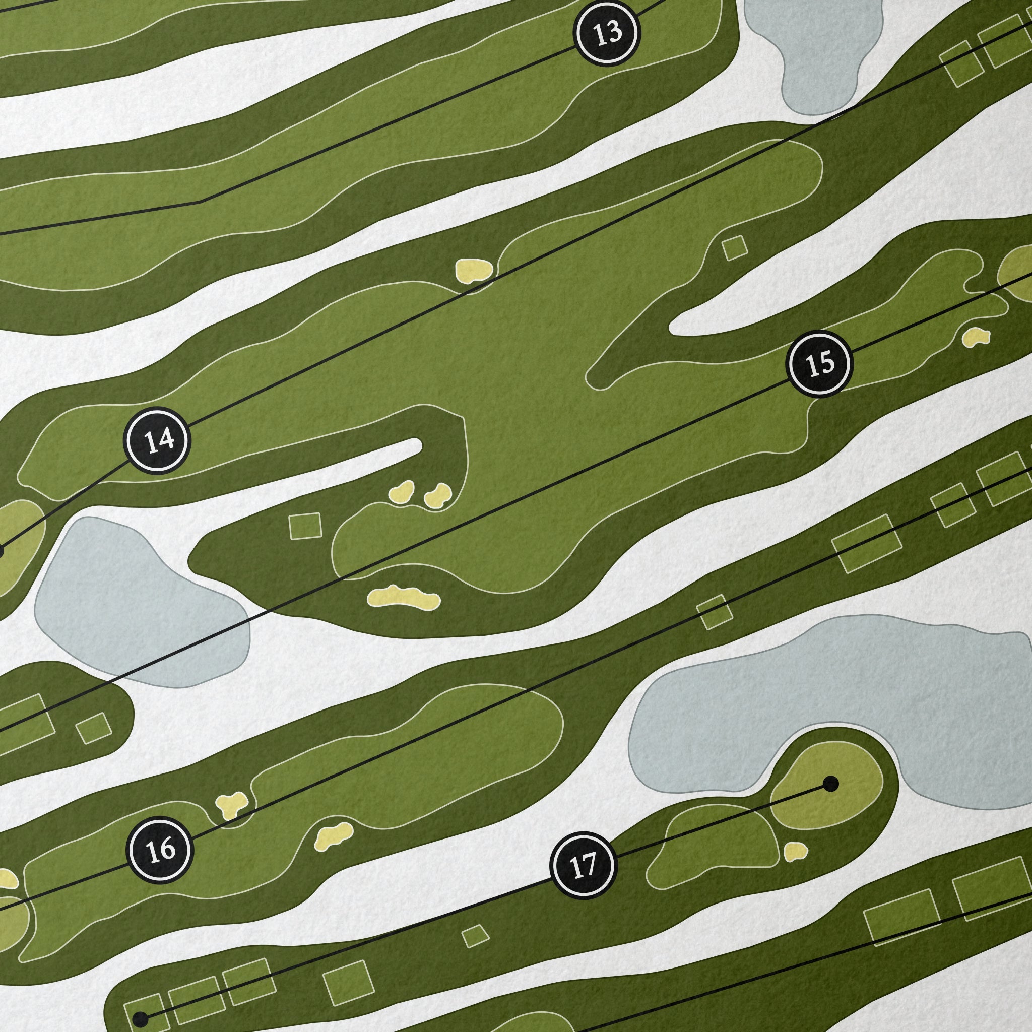 Naperville Country Club | Golf Course Map | Close Up