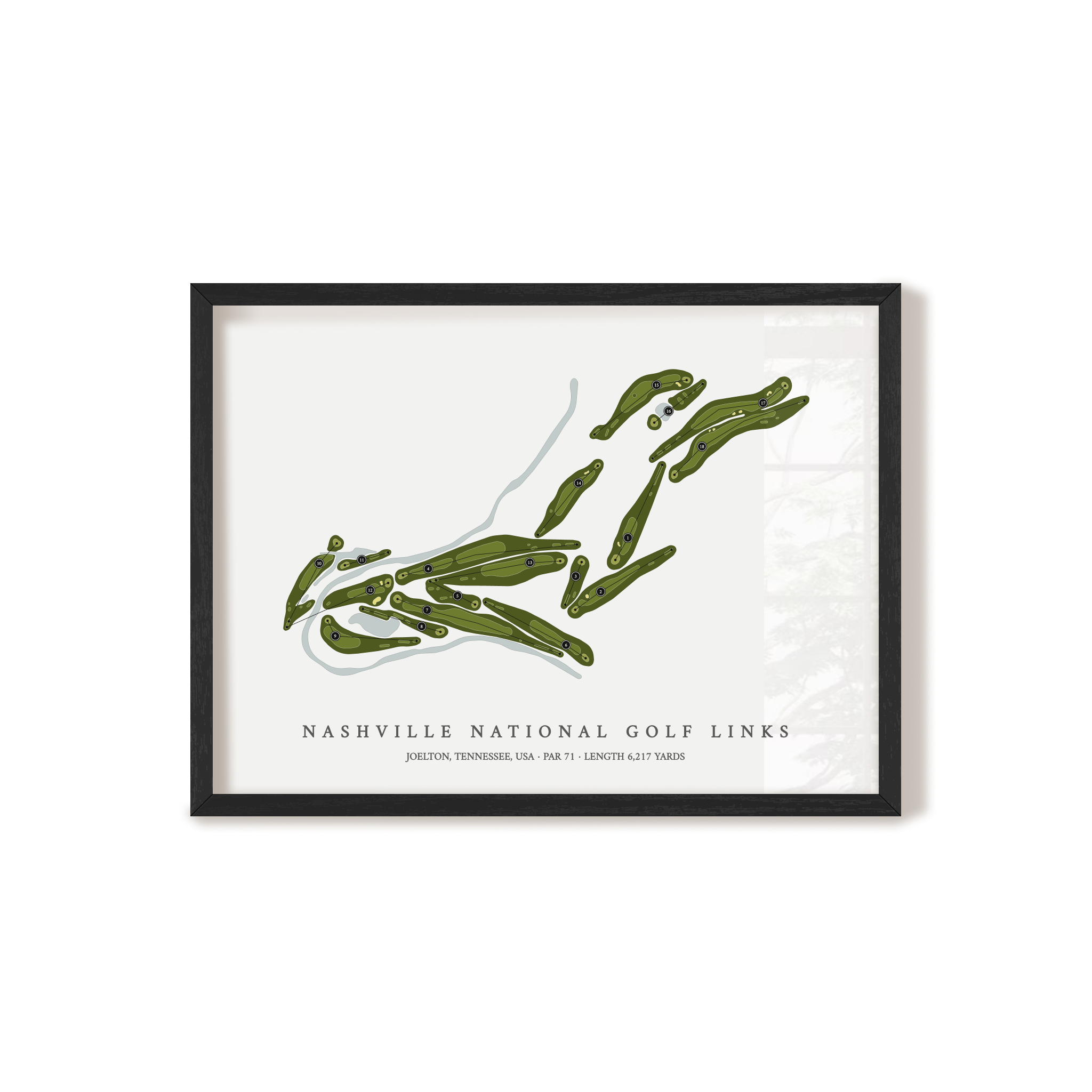 Nashville National Golf Links | Golf Course Map | Black+Frame