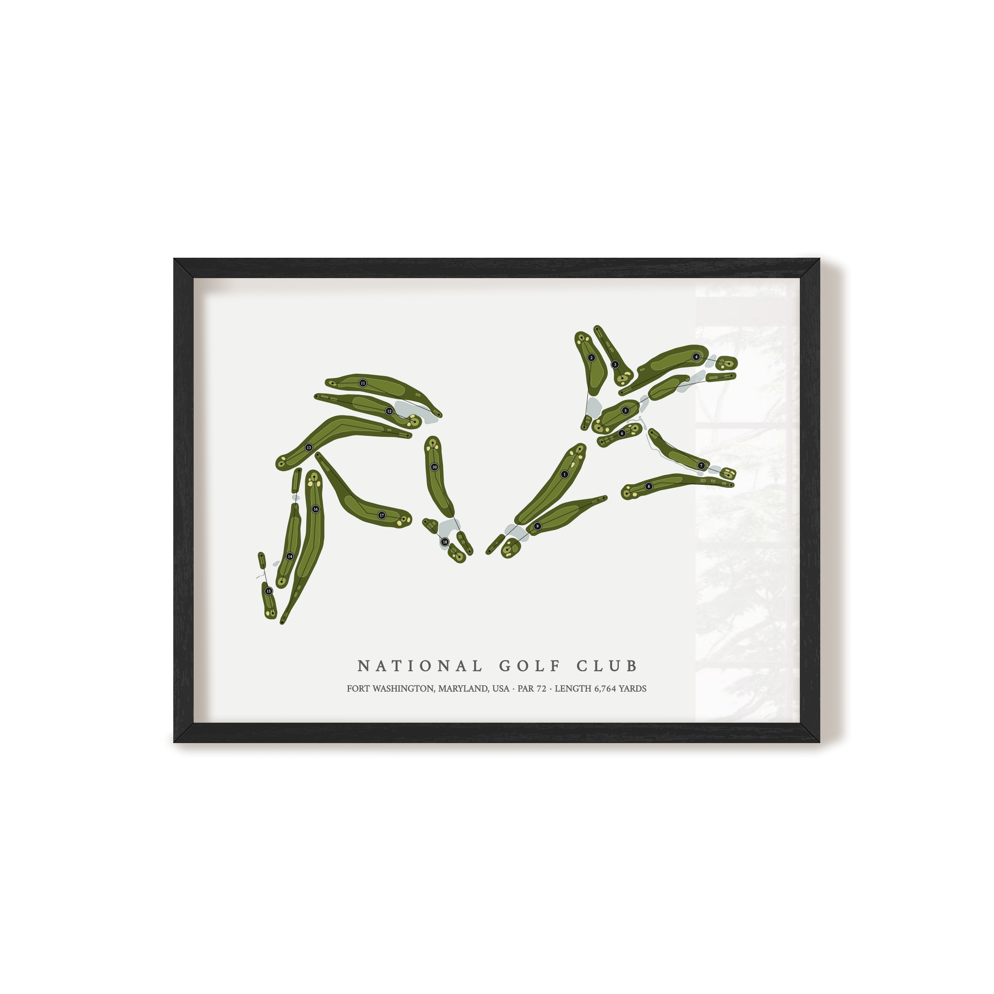 National Golf Club | Golf Course Map | Black+Frame