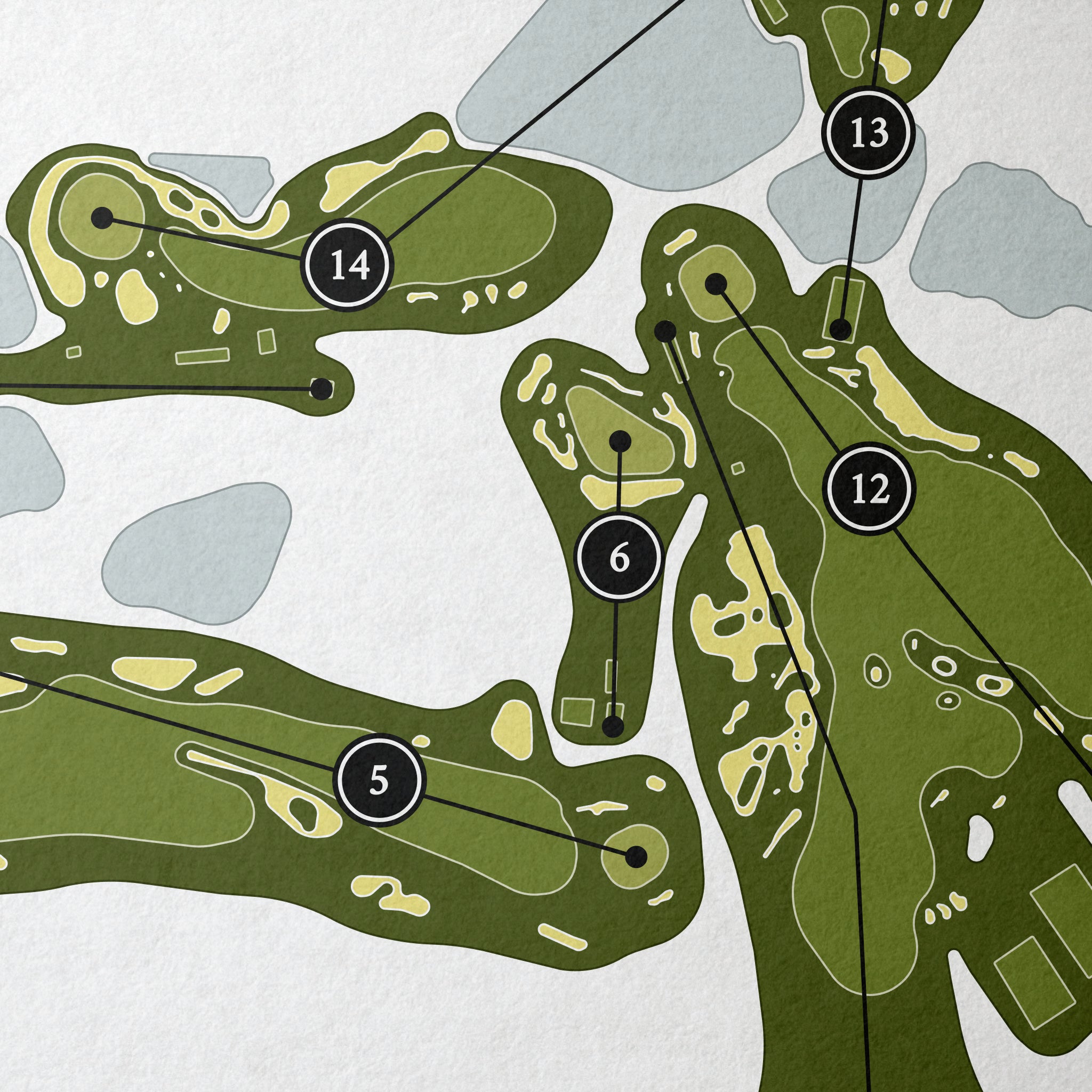 National Golf Links of America | Golf Course Print | Close+Up