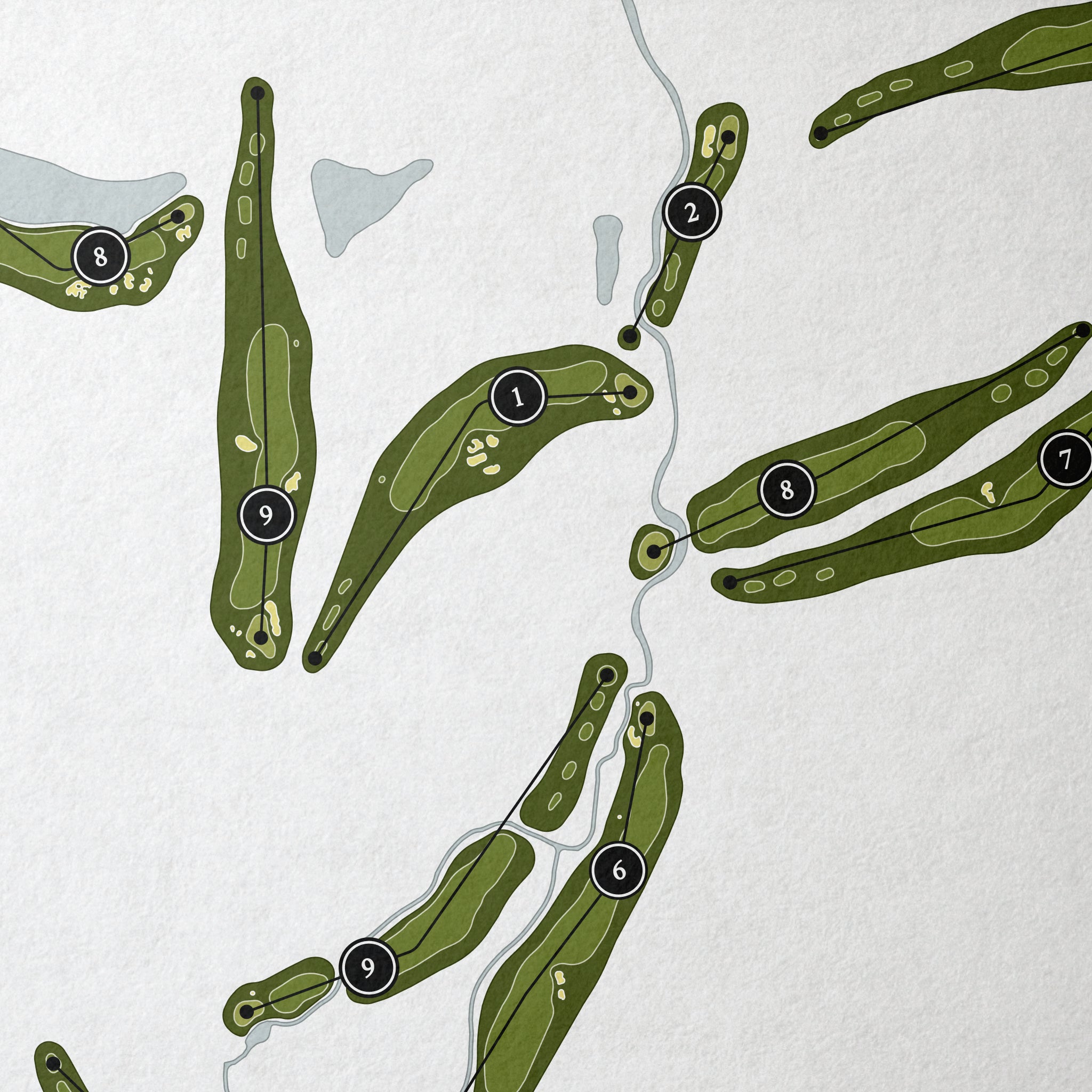 New Albany Country Club | Golf Course Map | Close+Up