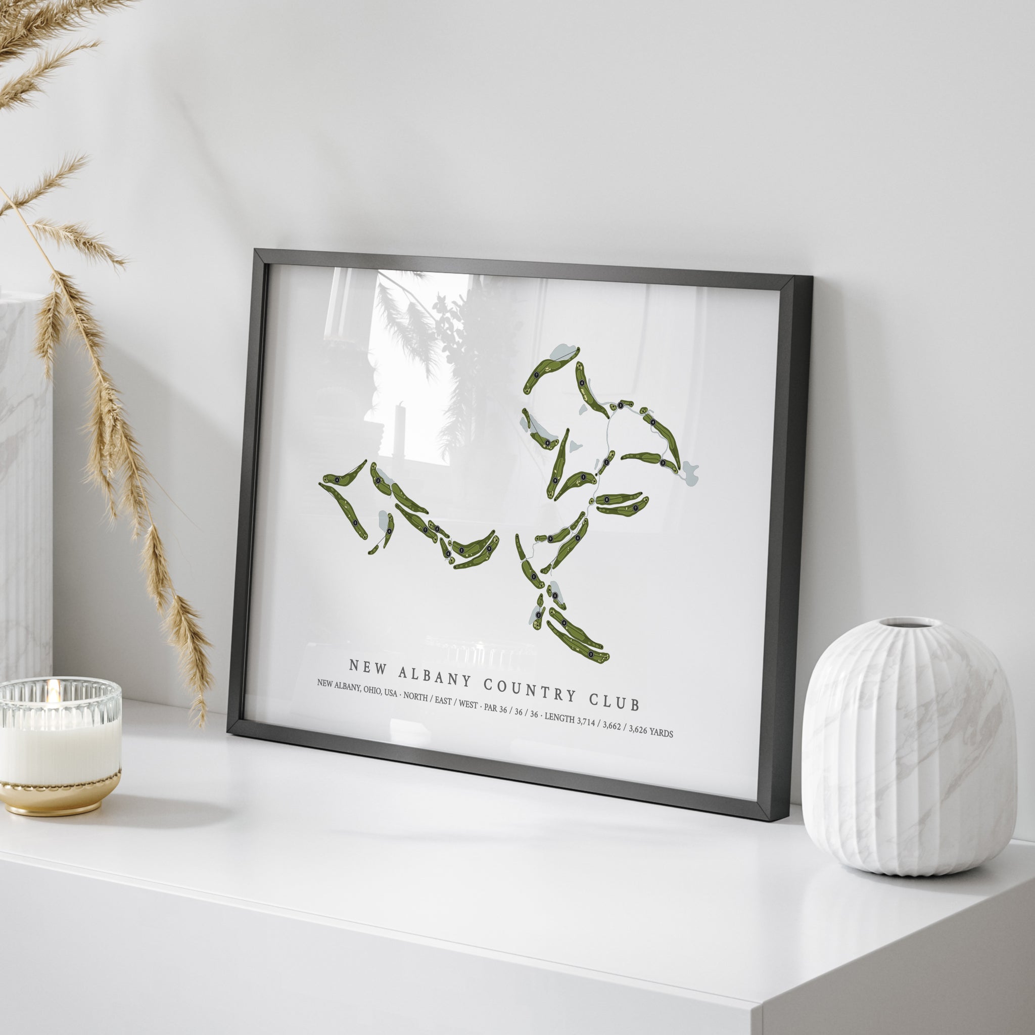 New Albany Country Club | Golf Course Map | On+Table