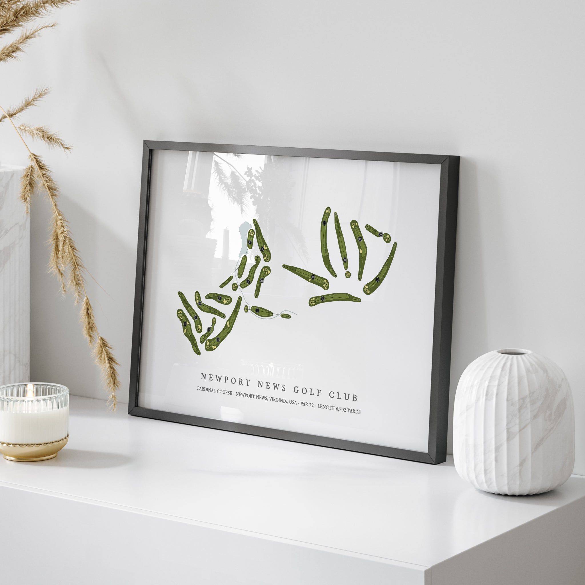 Newport News Golf Club - Cardinal Course | Golf Course Map | On Table