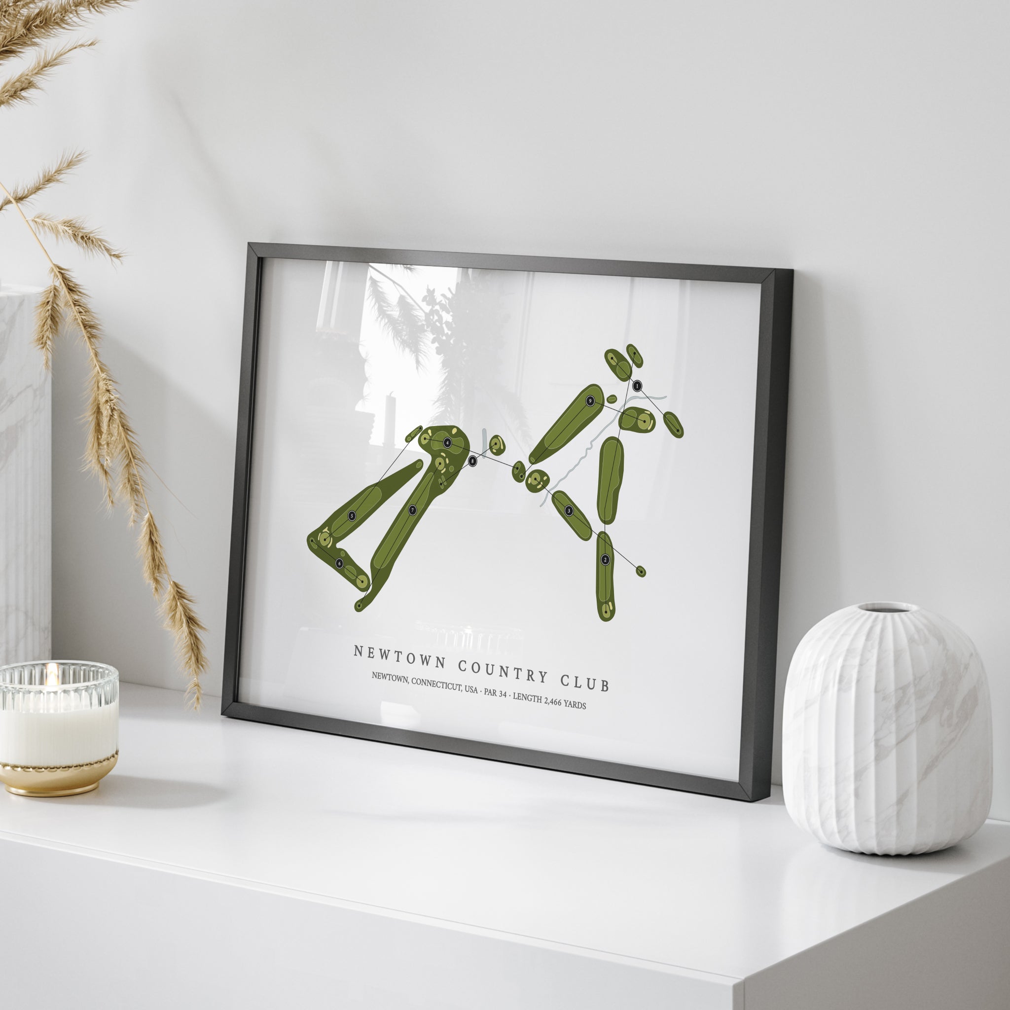 Newtown Country Club | Golf Course Map | On Table