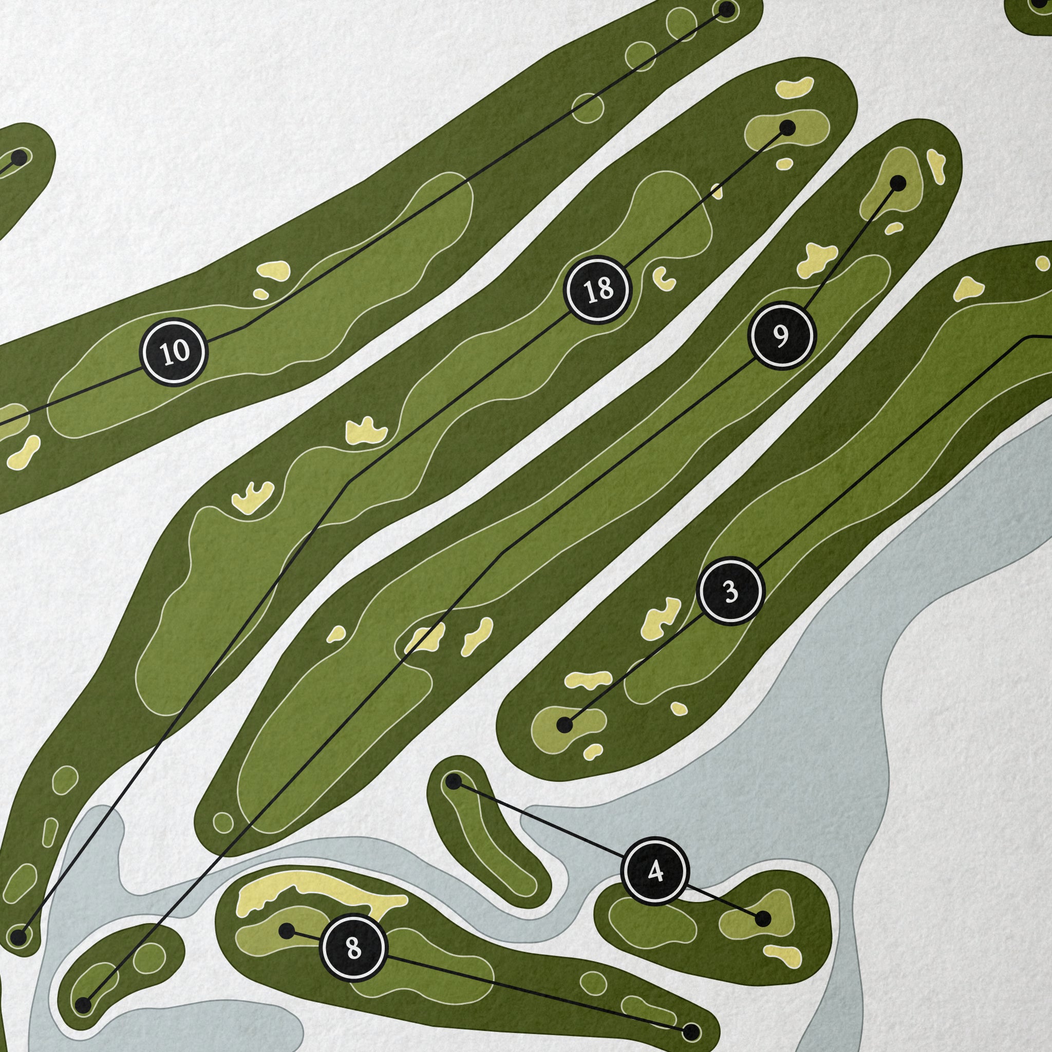 Noosa Springs | Golf Course Map | Close+Up