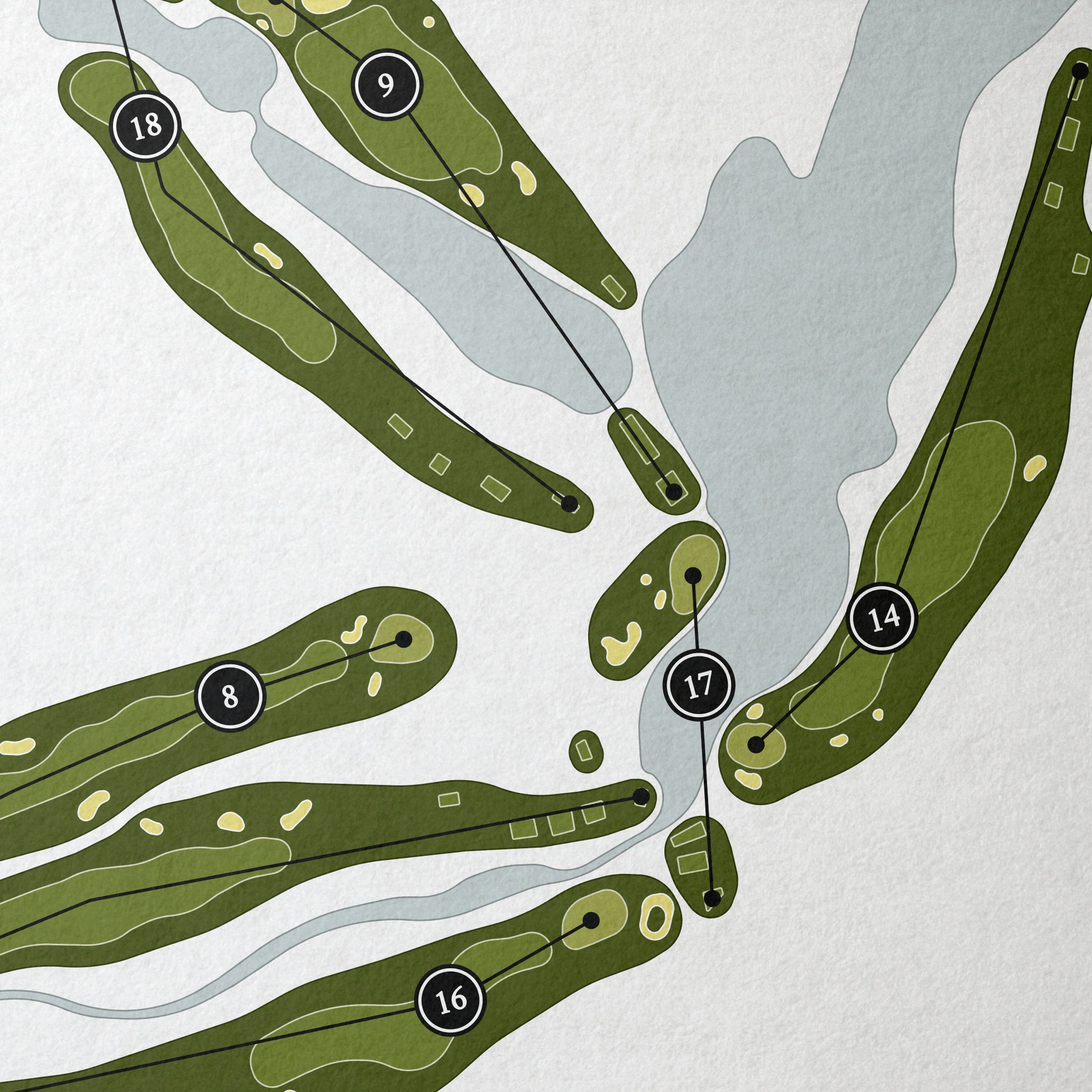 NorthStone Club | Golf Course Map | Close+Up