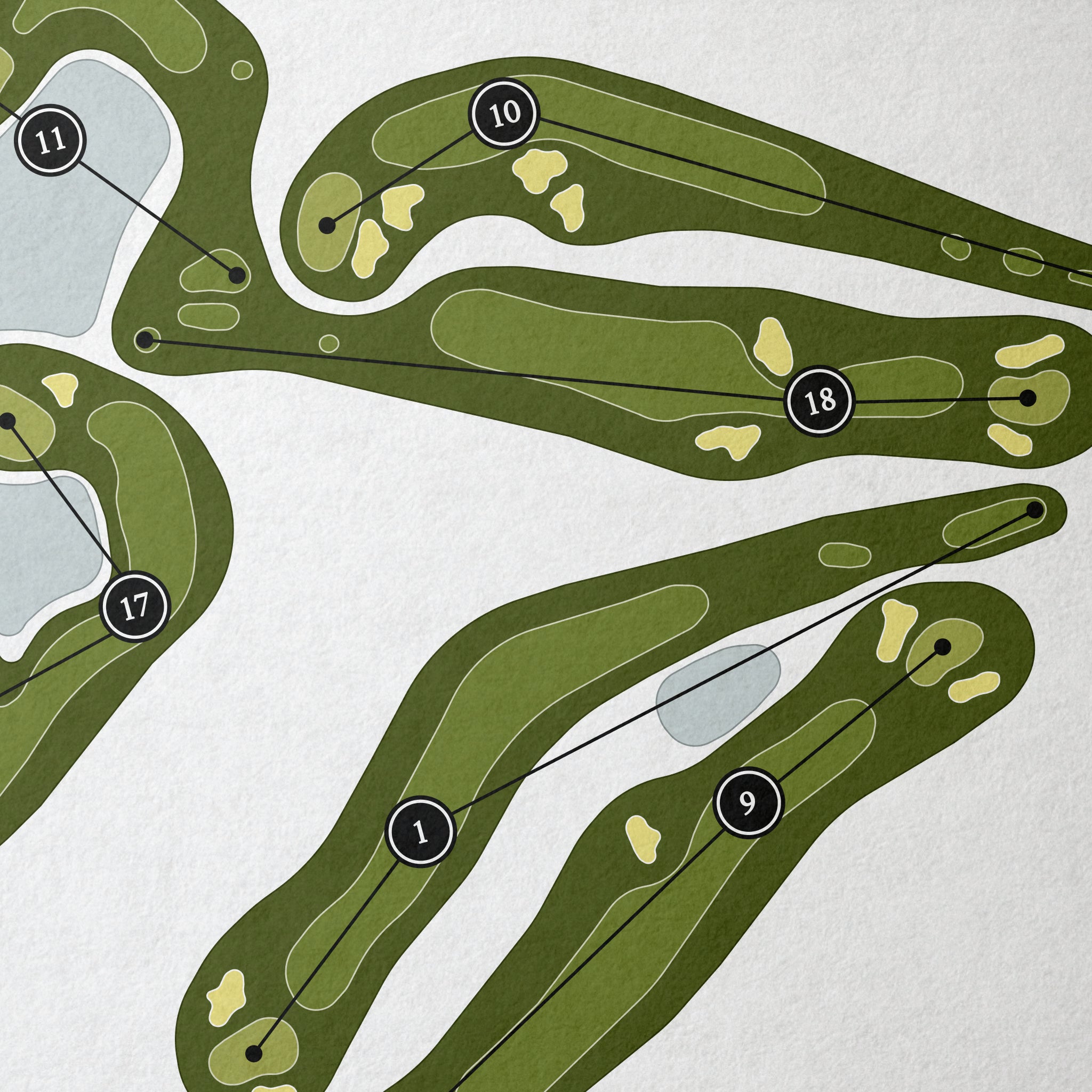 NorthWood Golf Course | Golf Course Map | Close+Up