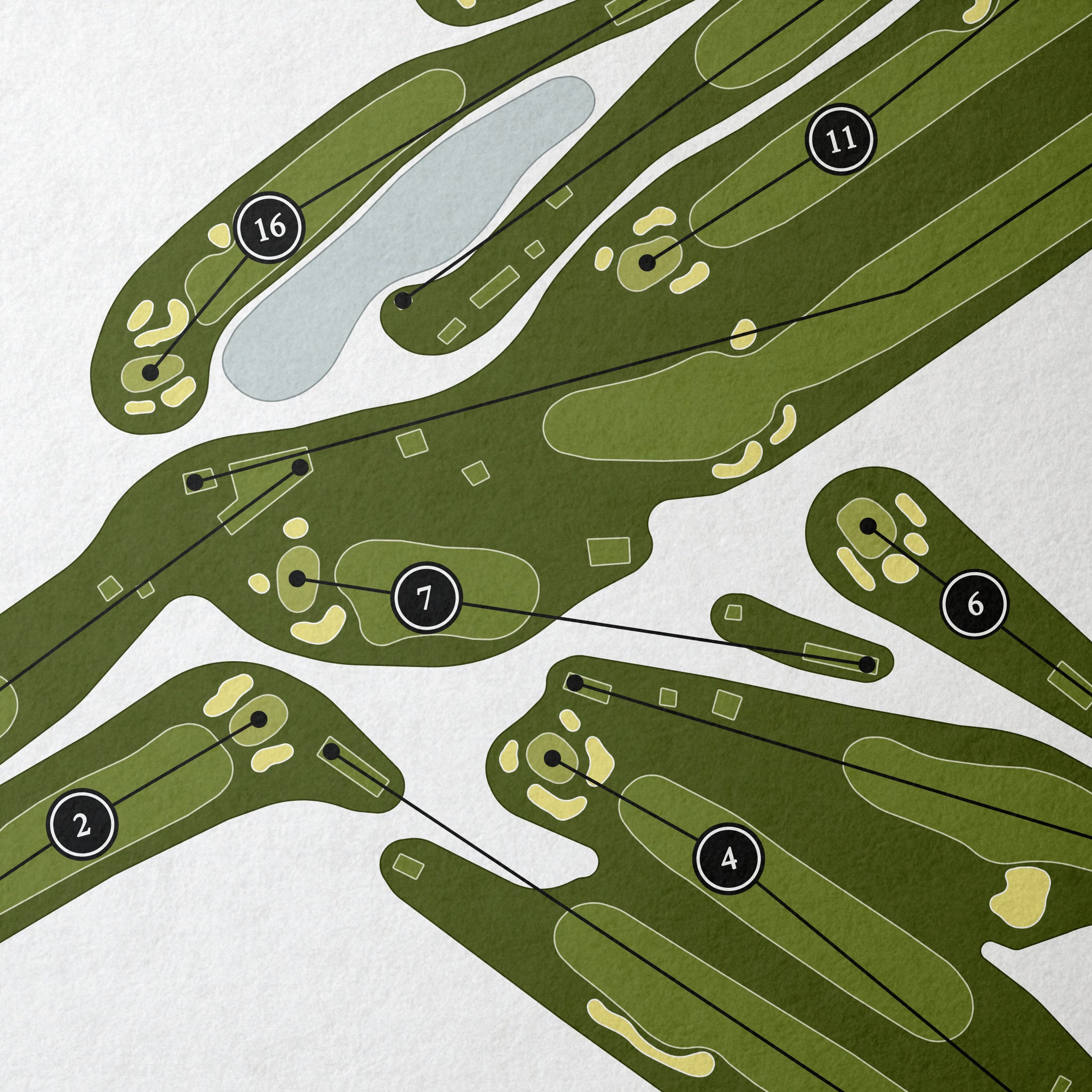 North Fork Country Club | Golf Course Map | Close+Up