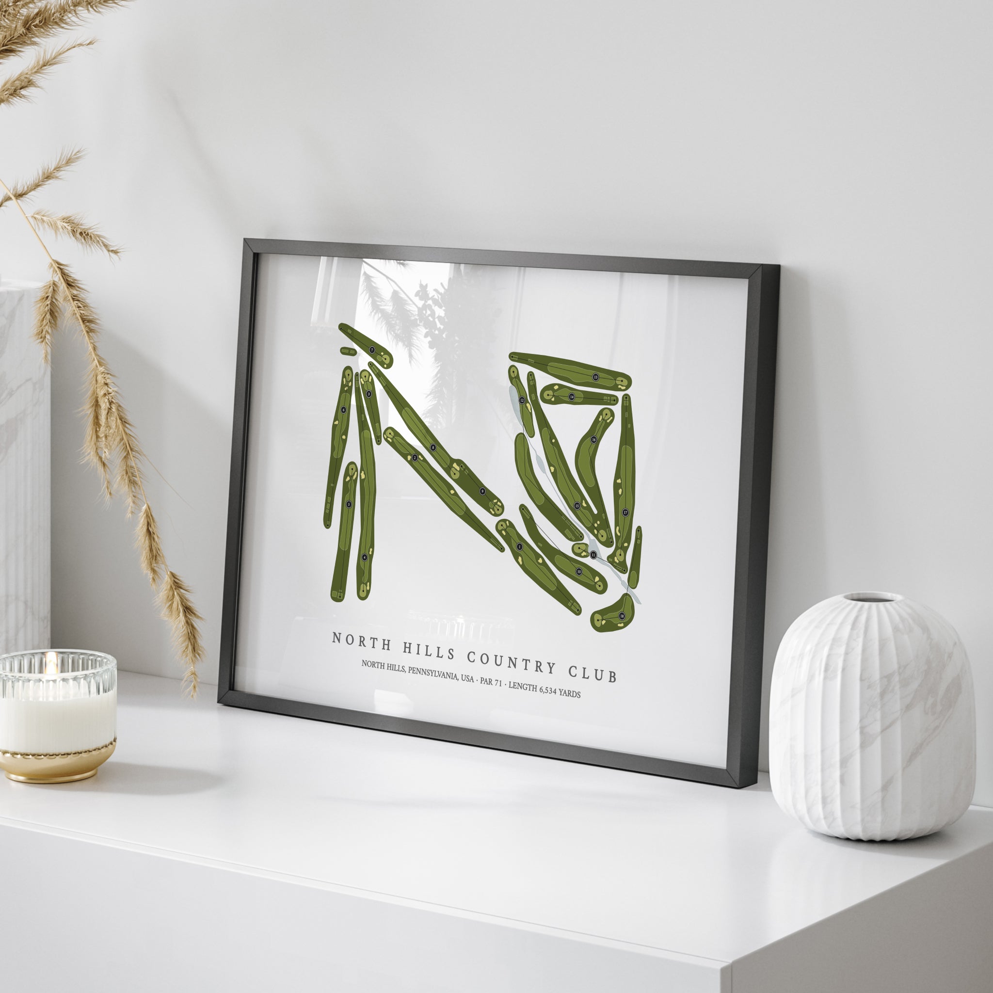 North Hills Country Club | Golf Course Print | On+Table