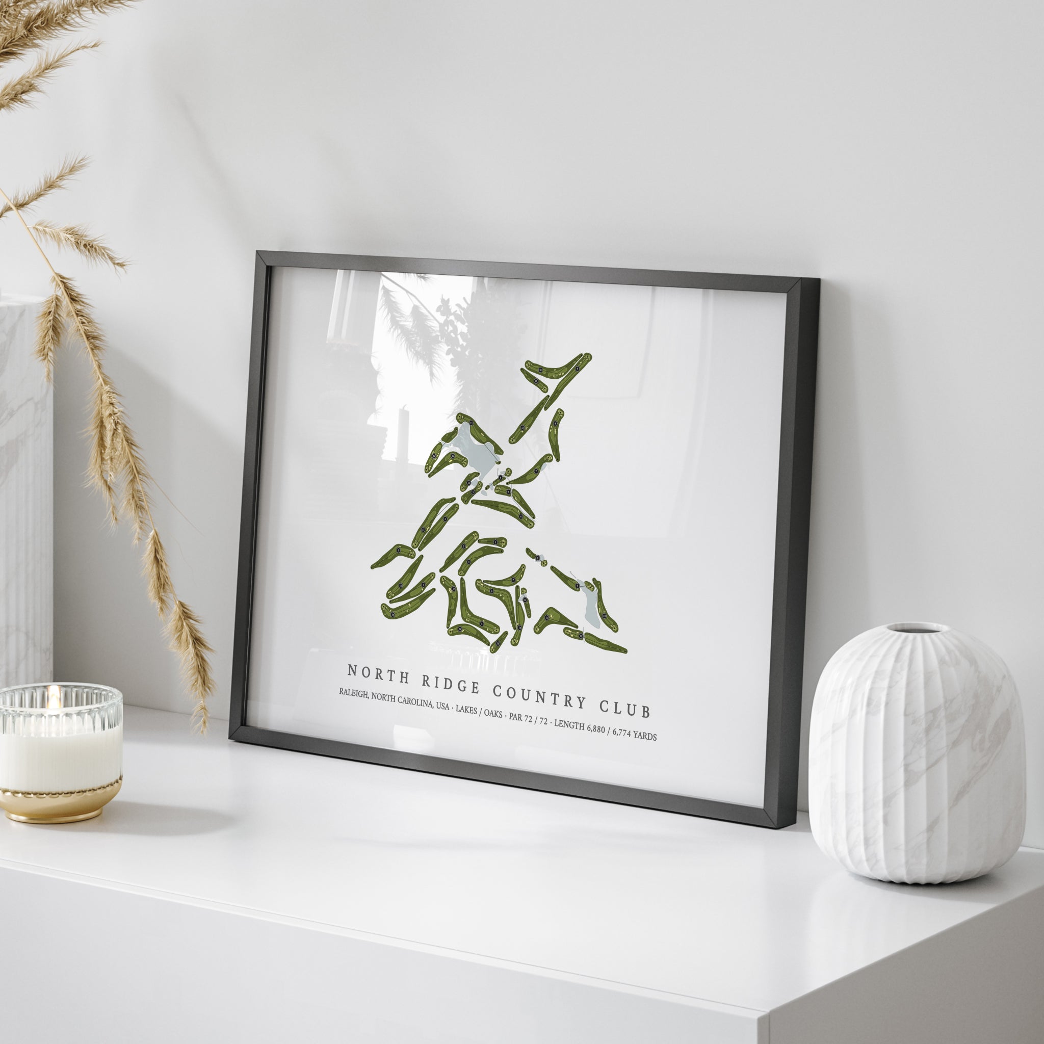 North Ridge Country Club | Golf Course Map | On Table