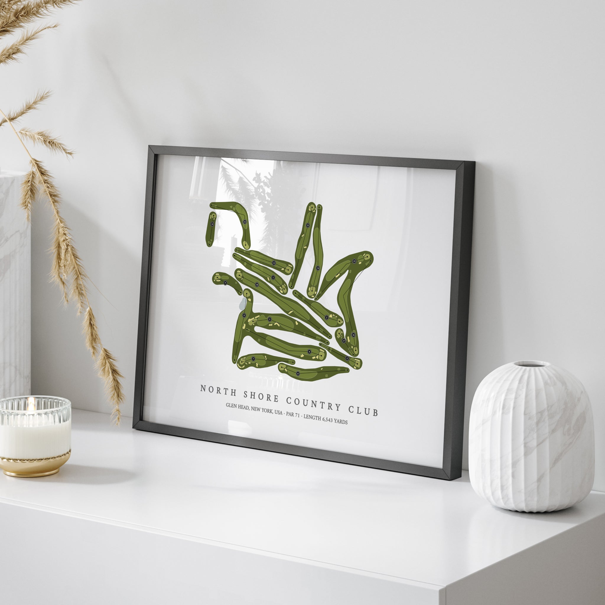 North Shore Country Club | Golf Course Map | On Table