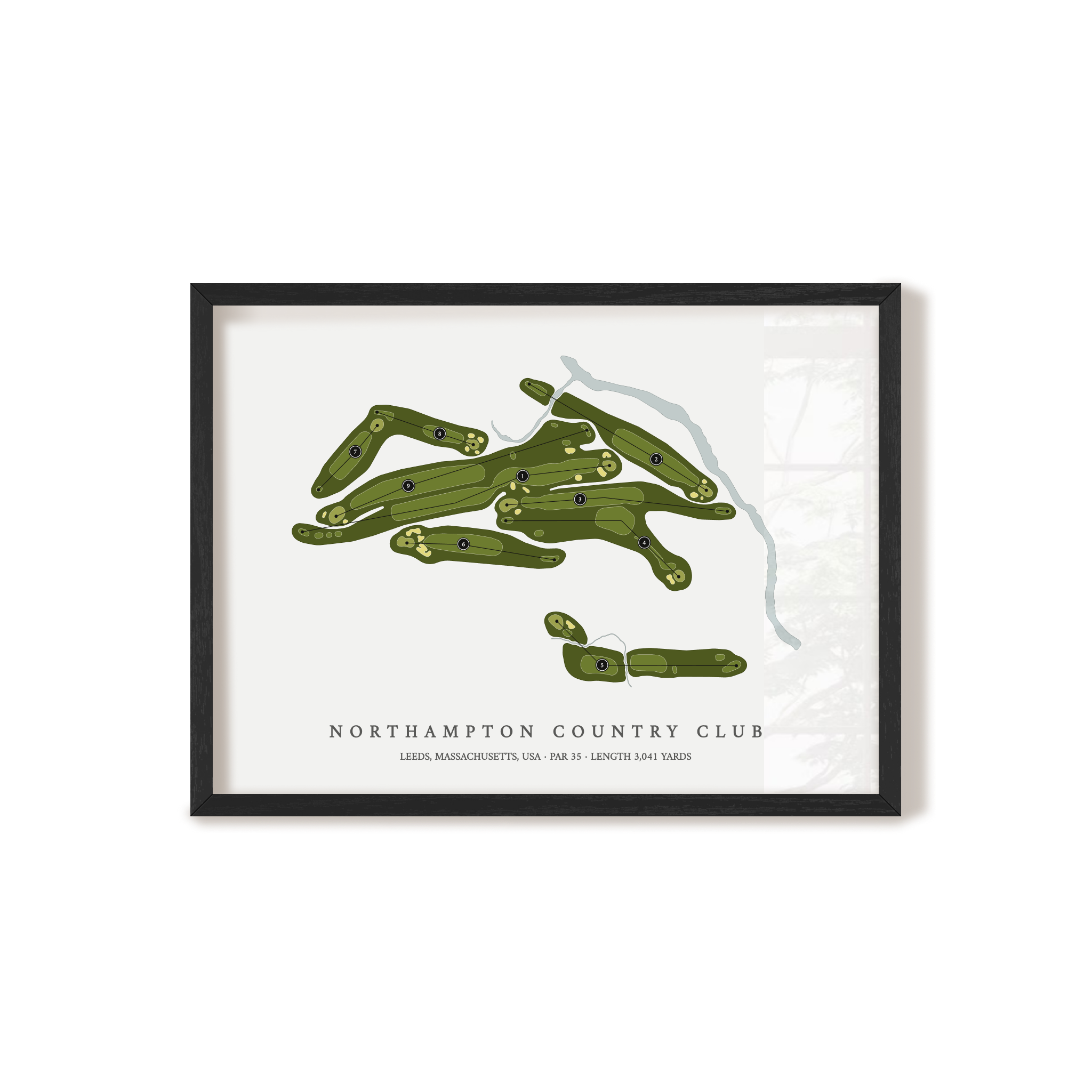 Northampton Country Club | Golf Course Print | Black+Frame