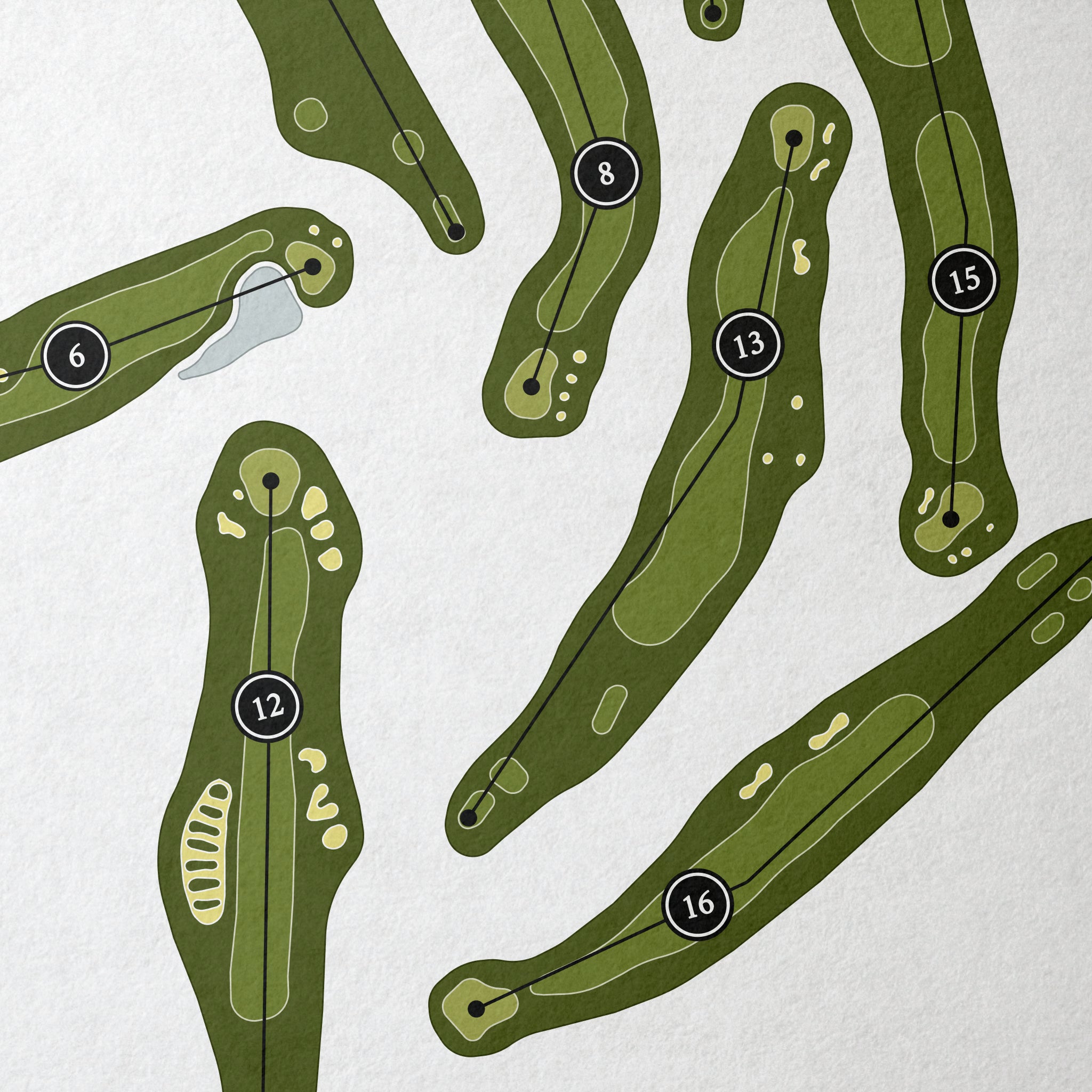 Northern Bay Resort - The Castle Course | Golf Course Print | Close+Up