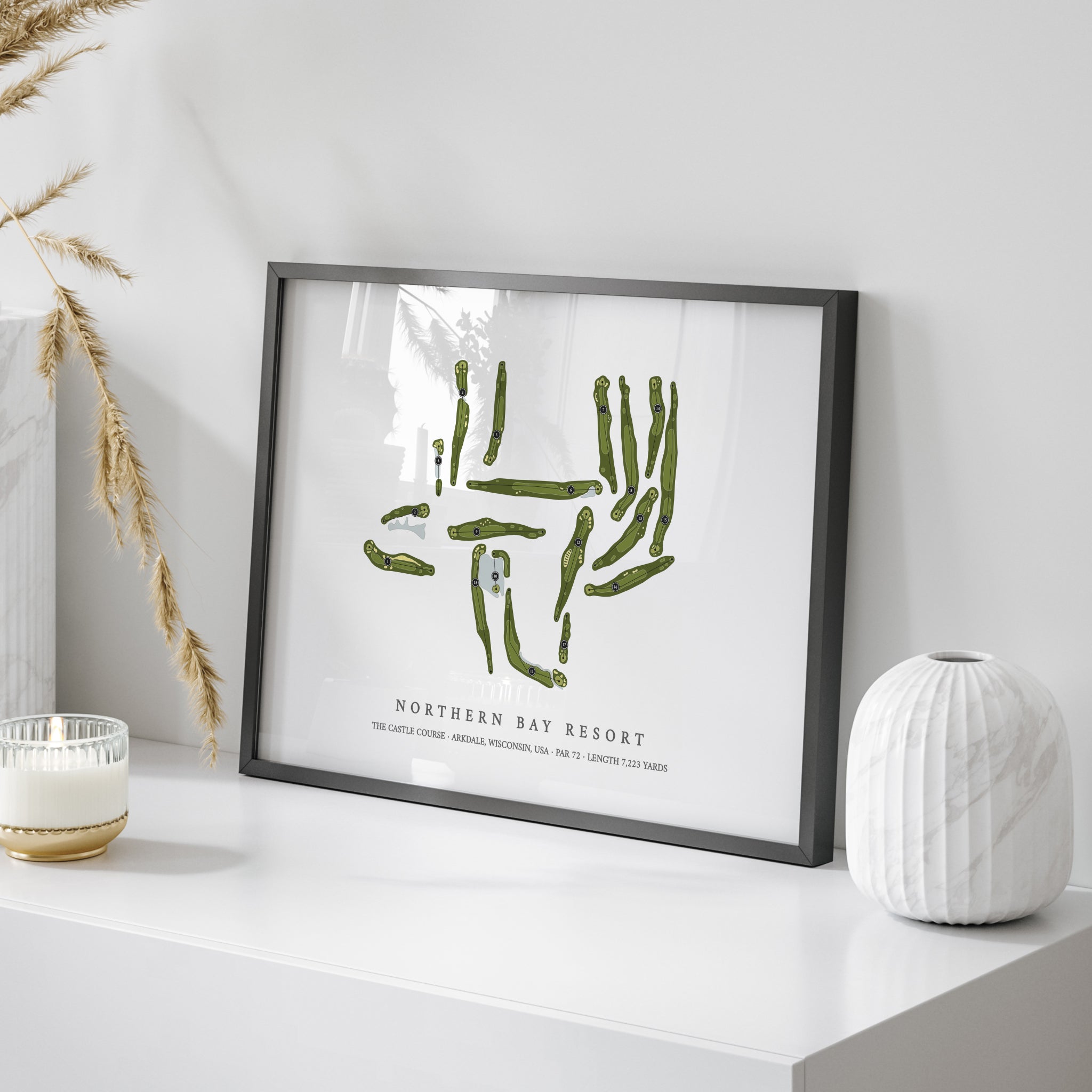 Northern Bay Resort - The Castle Course | Golf Course Print | On+Table