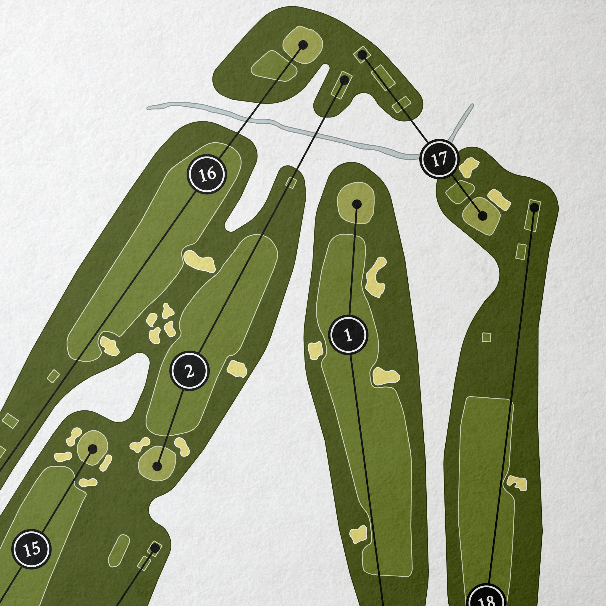 Northland Country Club | Golf Course Print | Close+Up