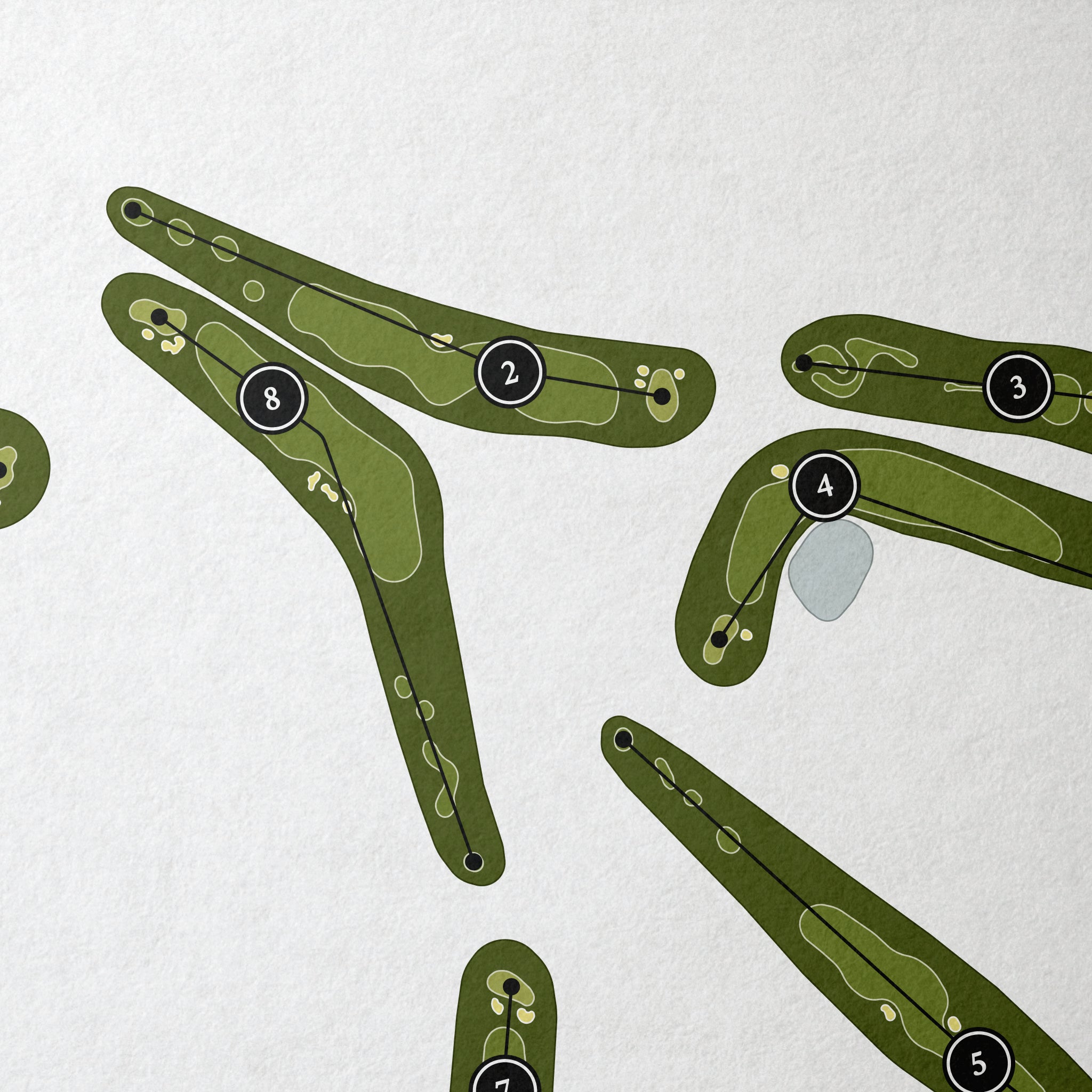 Northriver Yacht Club | Golf Course Map | Close+Up