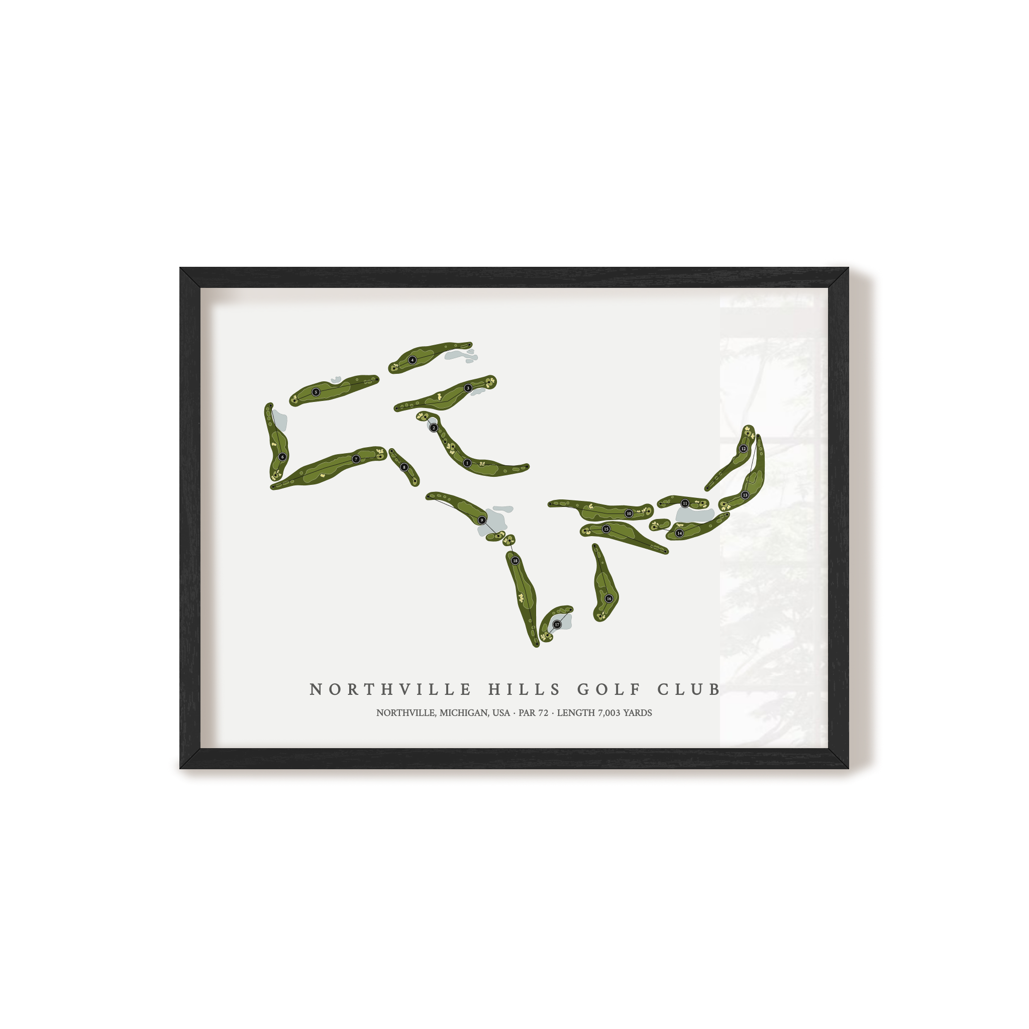 Northville Hills Golf Club | Golf Course Map | Black+Frame