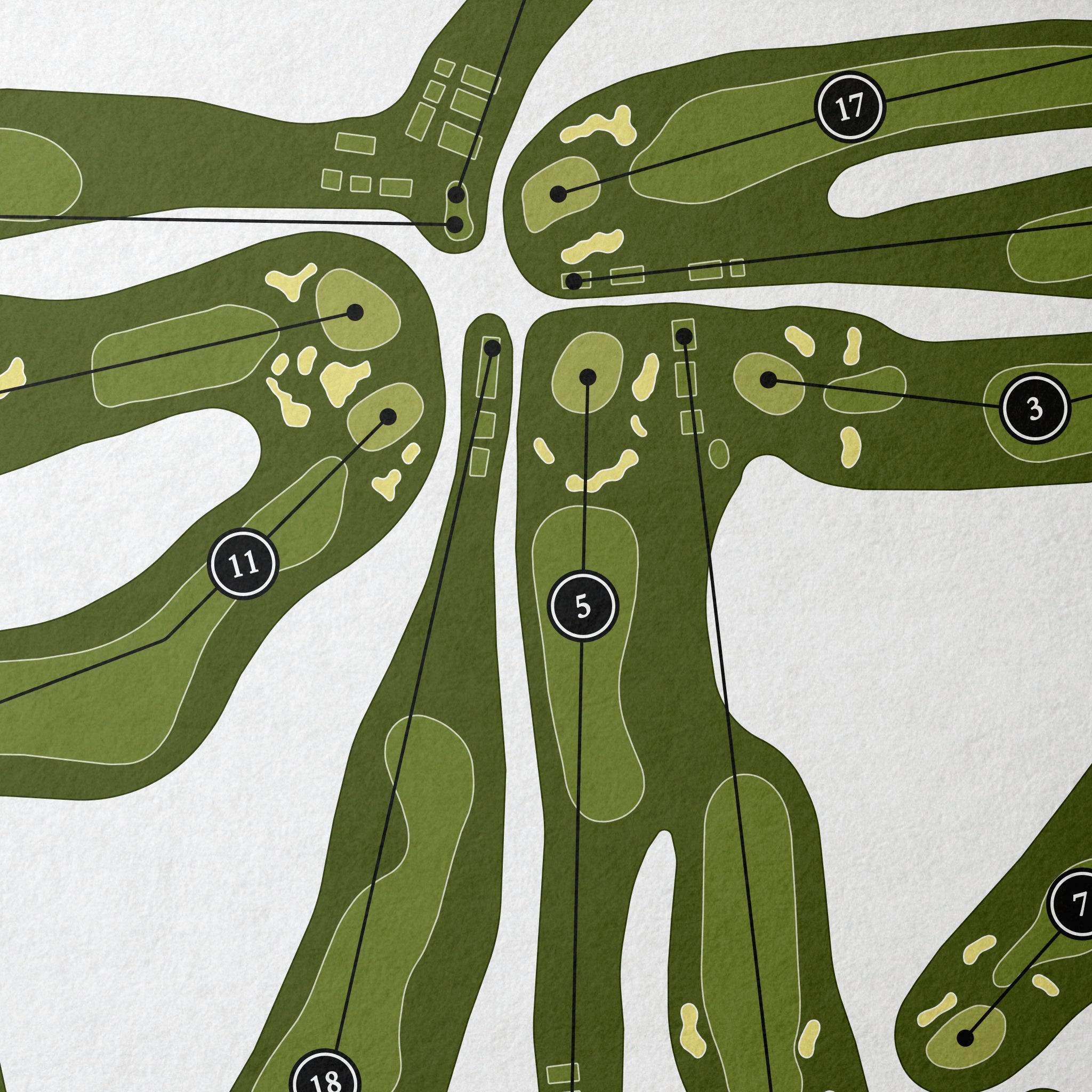 Norwood Hills Country Club - East Course | Golf Course Map | Close Up