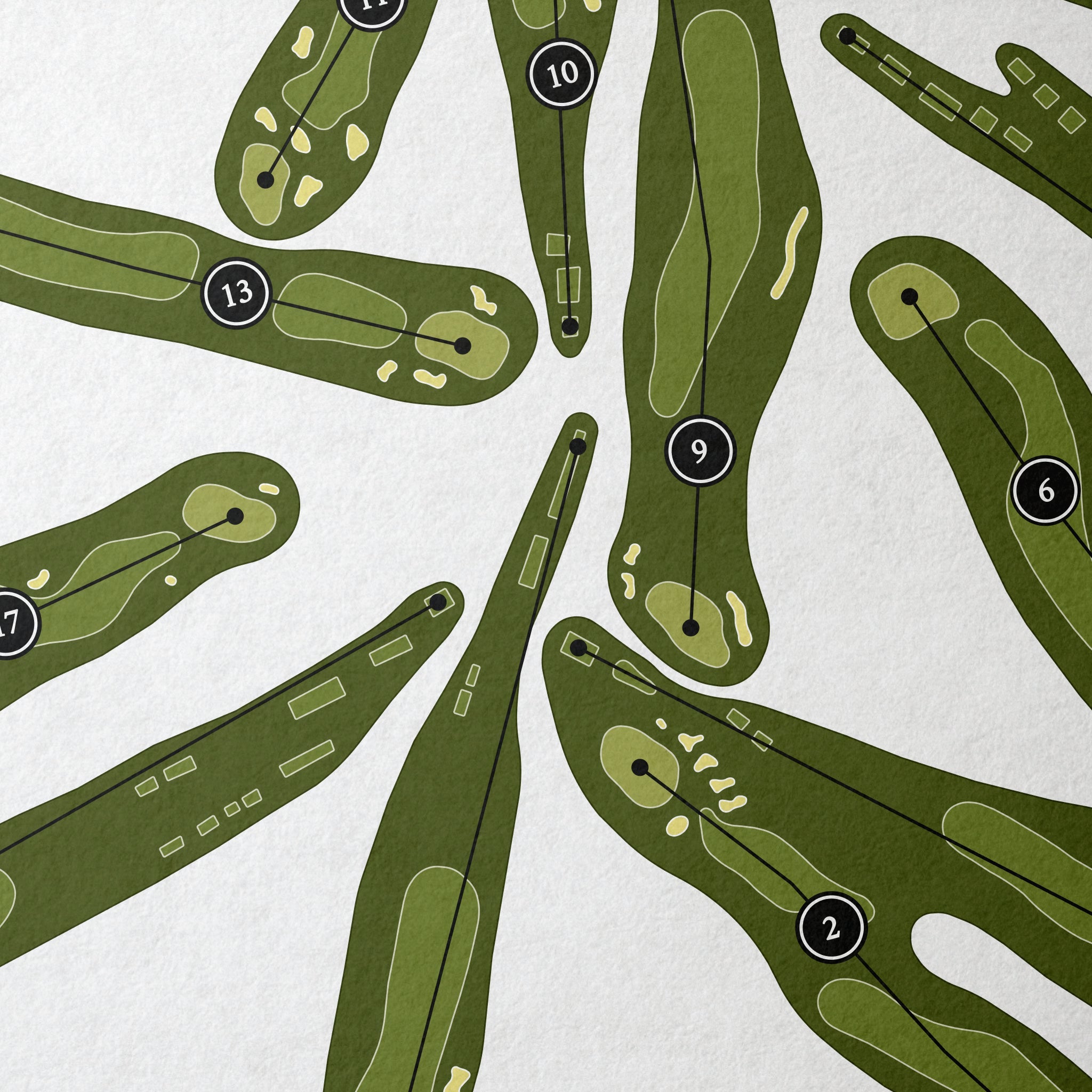 Norwood Hills Country Club - West Course | Golf Course Map | Close Up