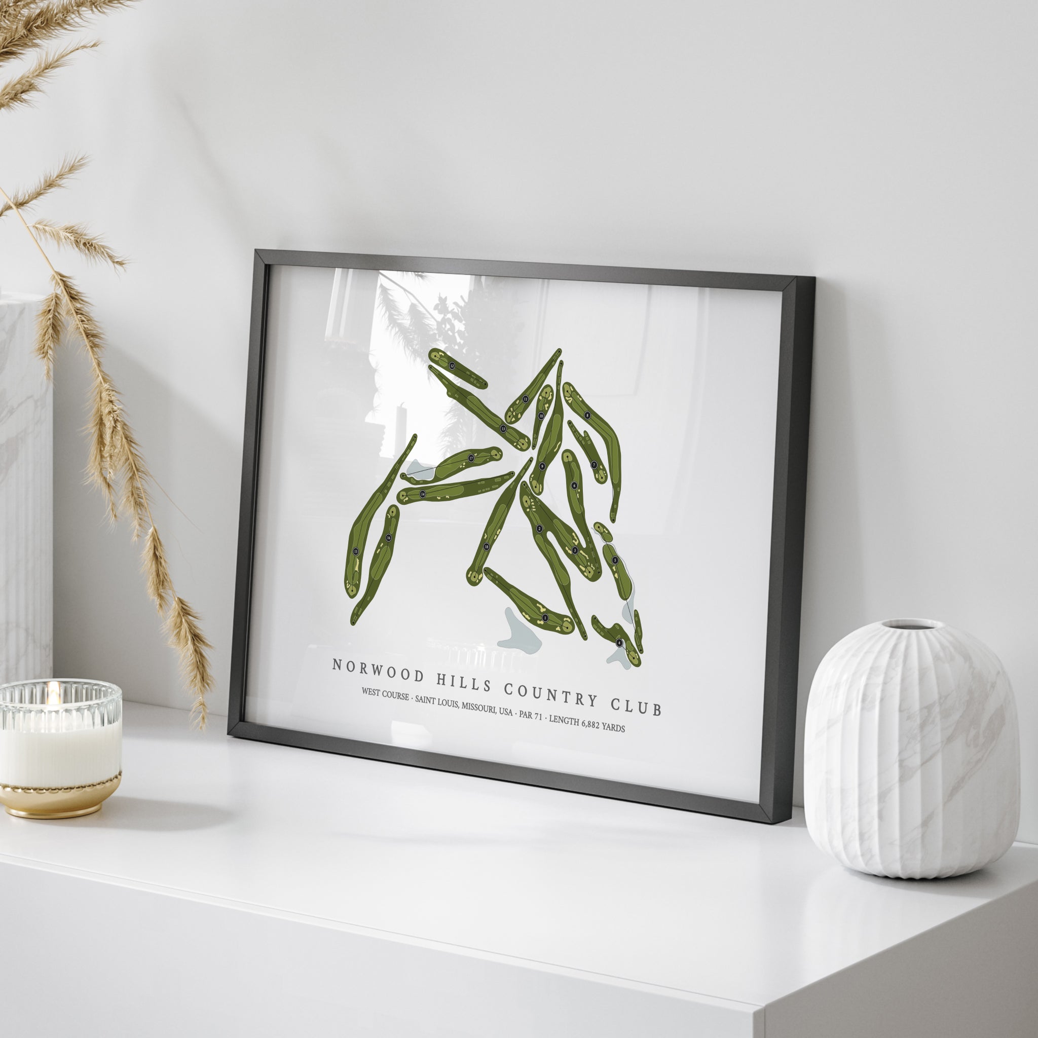 Norwood Hills Country Club - West Course | Golf Course Map | On Table