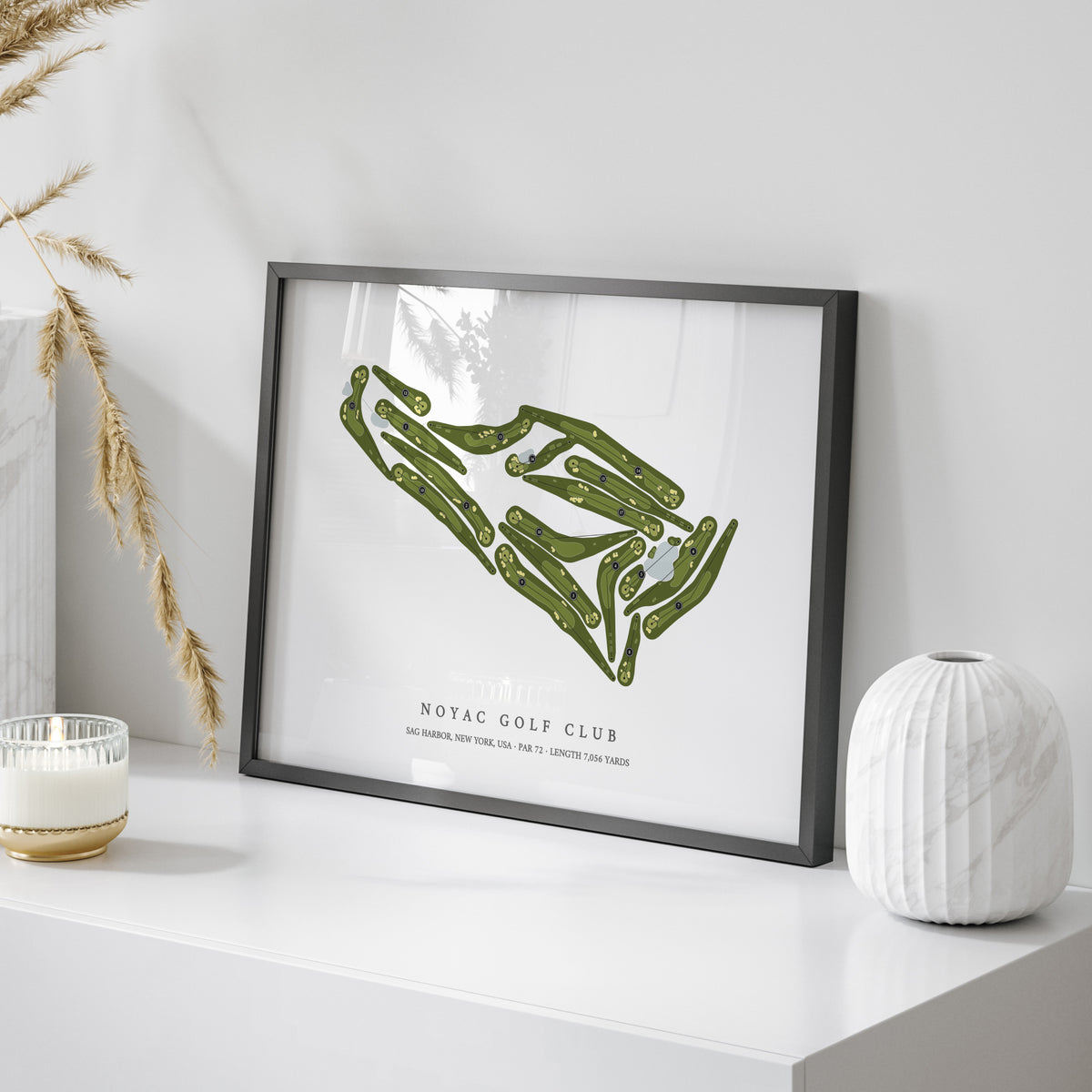 Noyac Golf Club | Golf Course Print | On Table