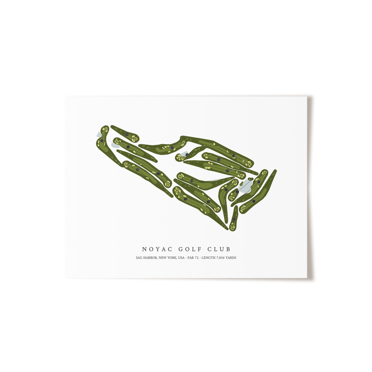 Noyac Golf Club | Golf Course Print | Unframed