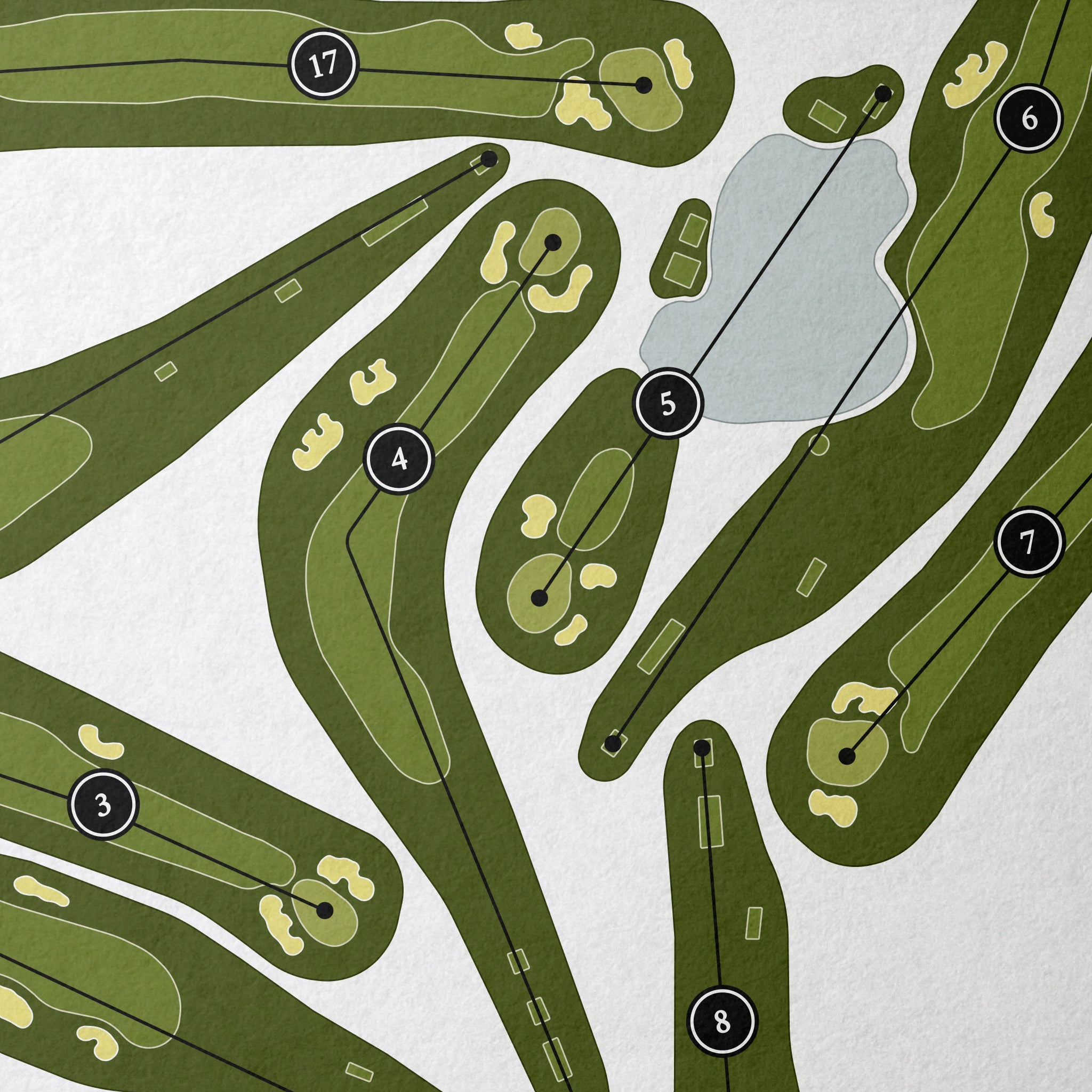 Noyac Golf Club | Golf Course Map | Close Up