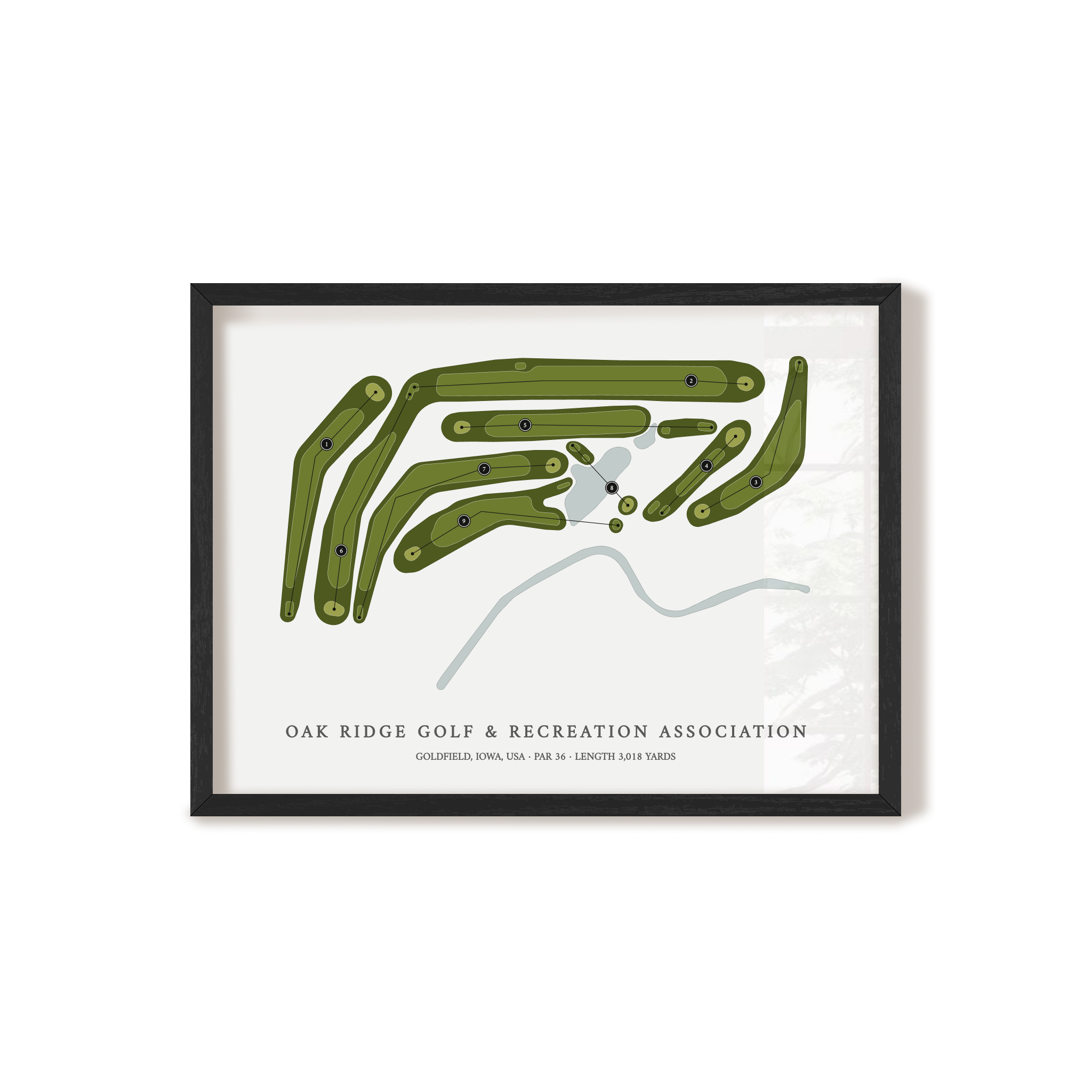 Oak Ridge Golf & Recreation Association | Golf Course Map | Black+Frame
