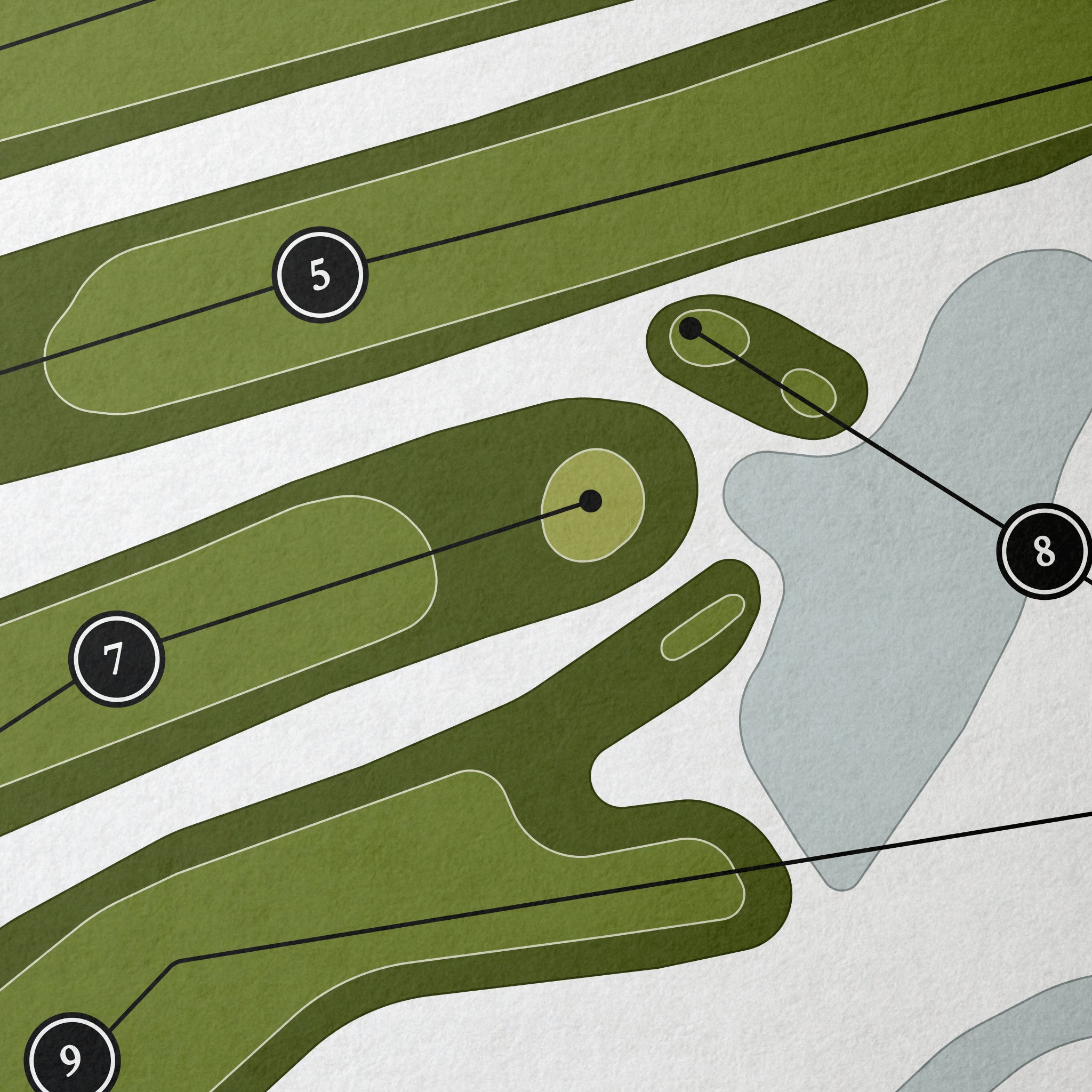 Oak Ridge Golf & Recreation Association | Golf Course Map | Close+Up