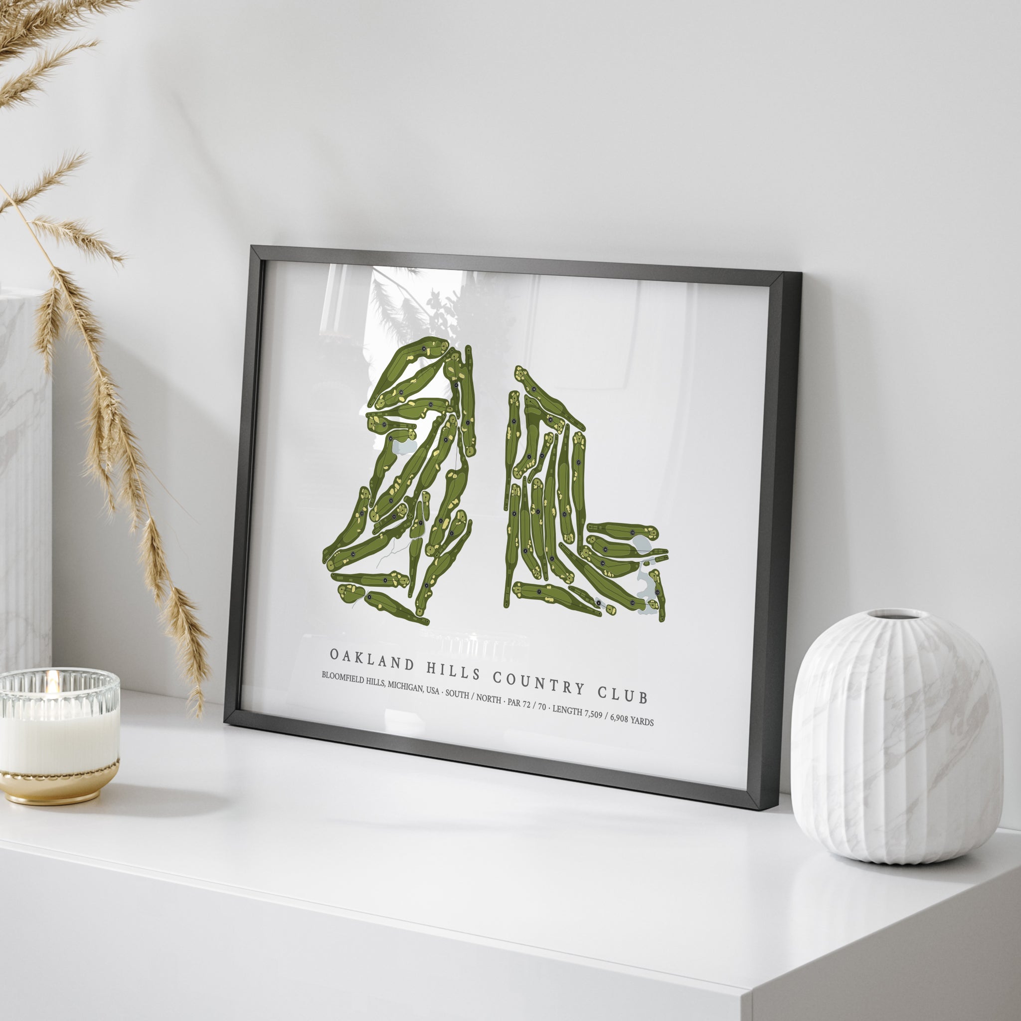 Oakland Hills Country Club | Golf Course Print | On+Table