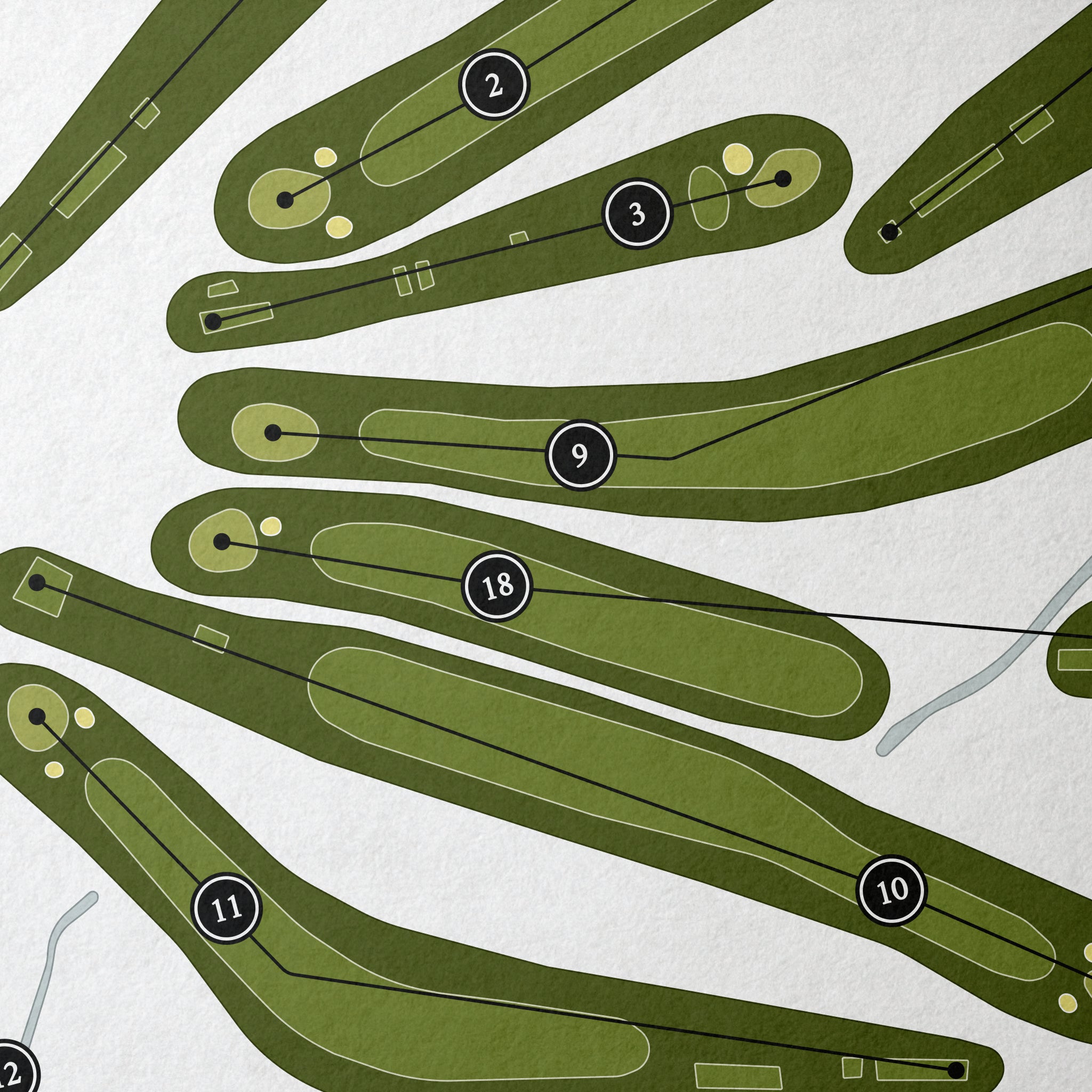 Oakwood Country Club | Golf Course Map | Close+Up