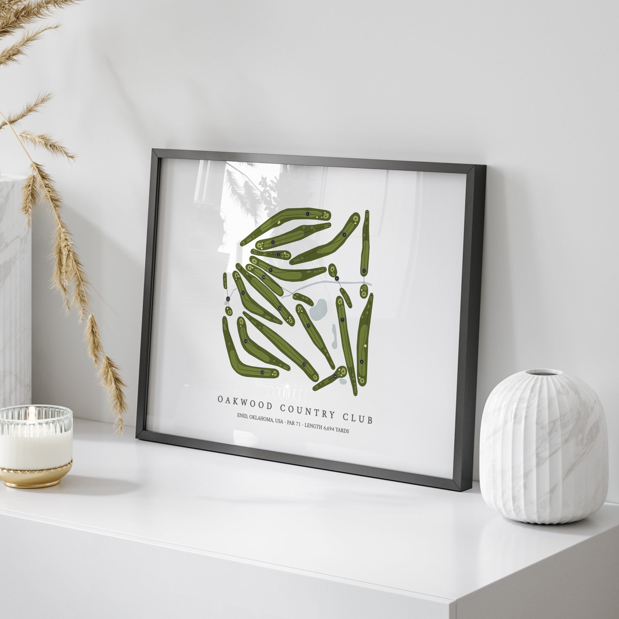 Oakwood Country Club | Golf Course Map | On+Table