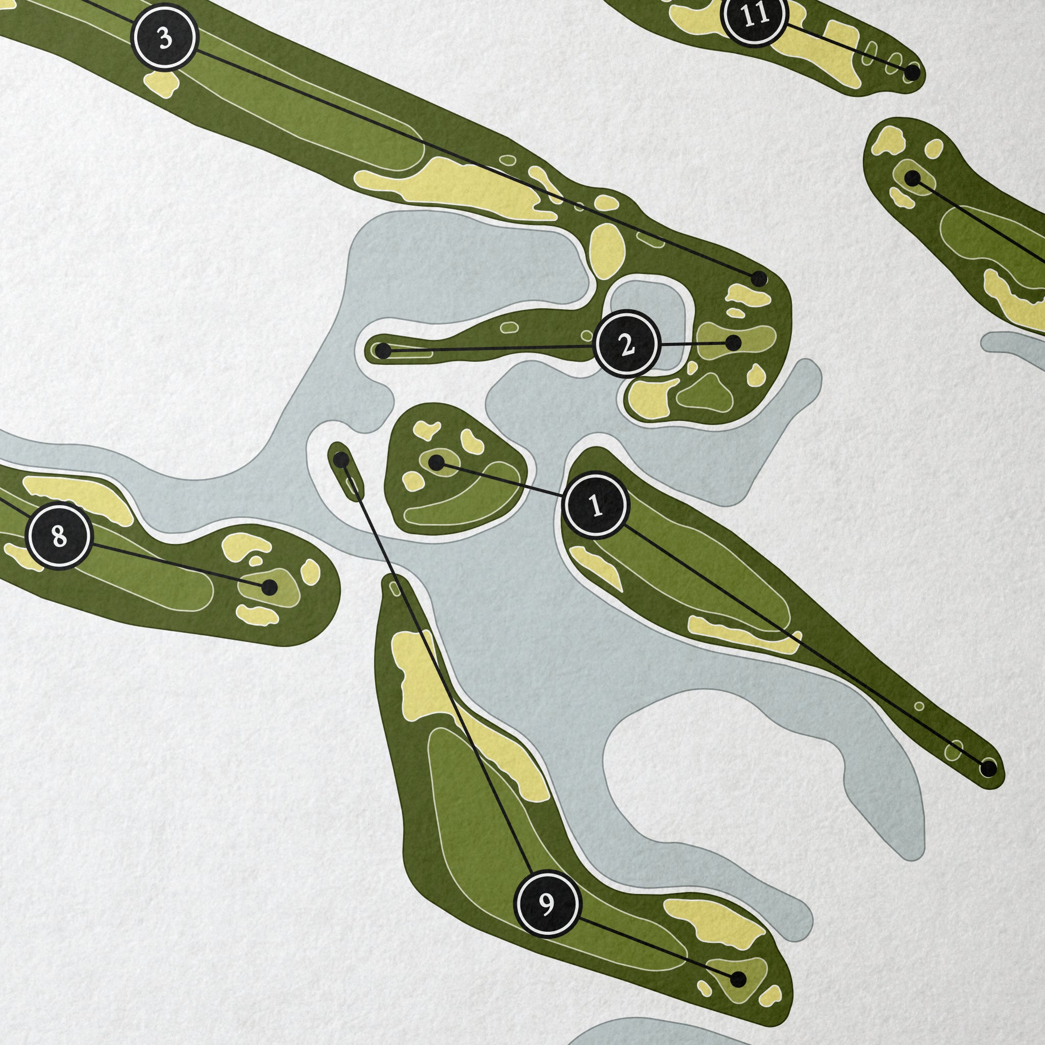 Ocean Point | Golf Course Map | Close+Up