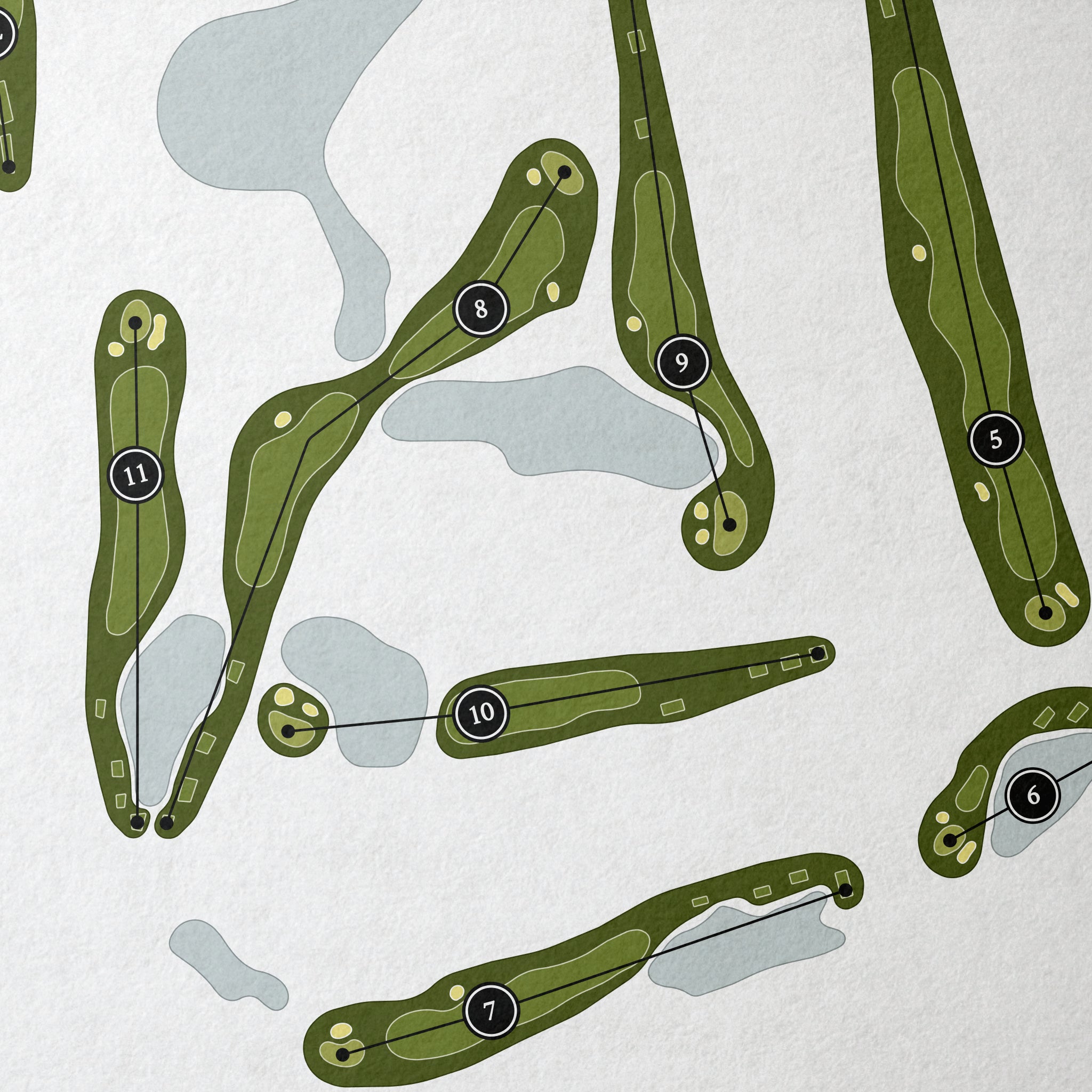 Ocean Reef Club - The Hammock Course | Golf Course Map | Close Up