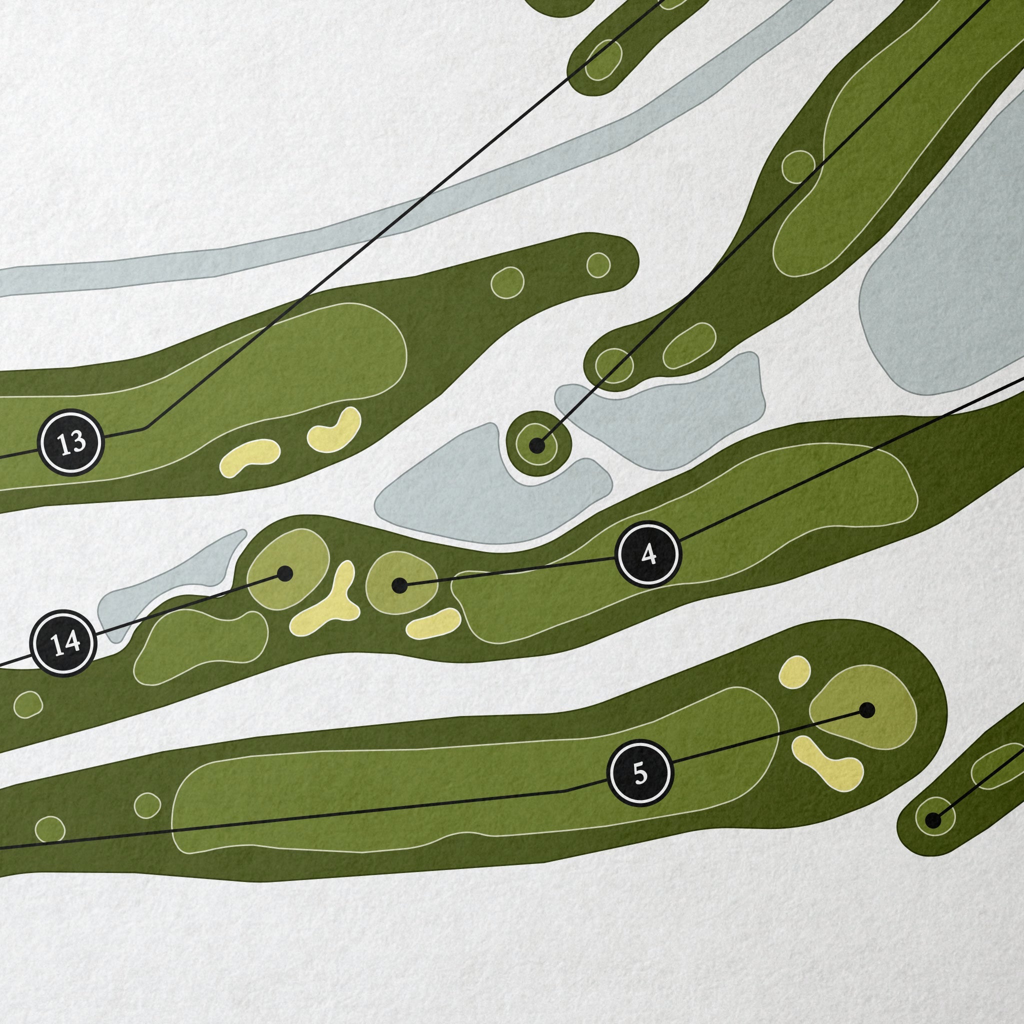 Old Capital Golf Club | Golf Course Map | Close Up