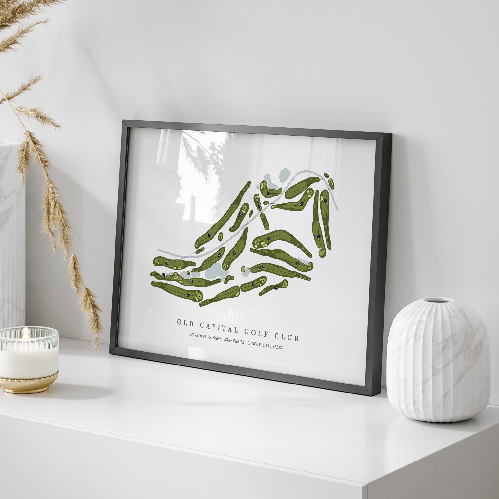 Old Capital Golf Club | Golf Course Map | On Table