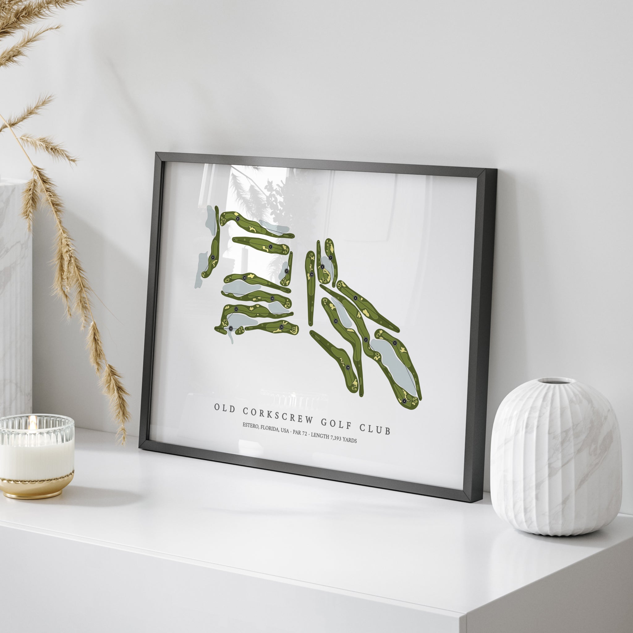 Old Corkscrew Golf Club | Golf Course Map | On Table