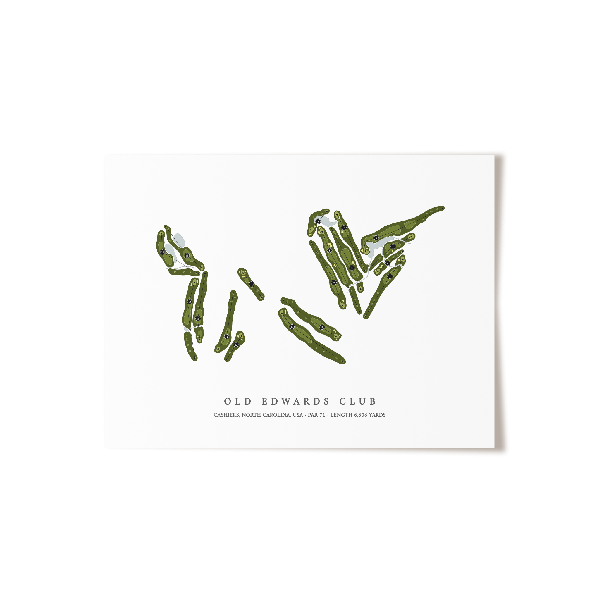Old Edwards Club | Golf Course Print | Unframed
