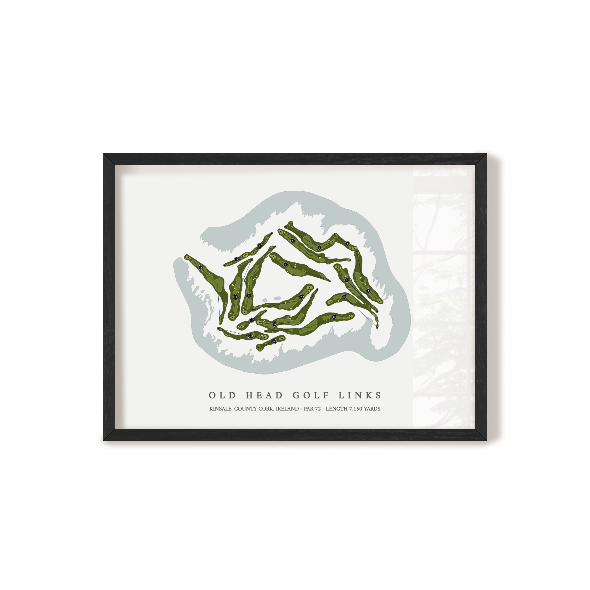 Old Head Golf Links | Golf Course Print | Black Frame