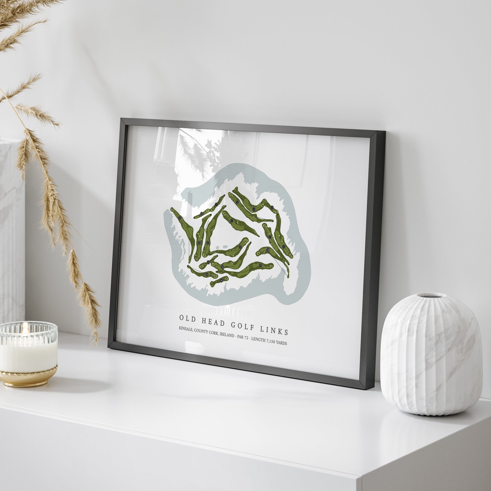 Old Head Golf Links | Golf Course Print | On Table