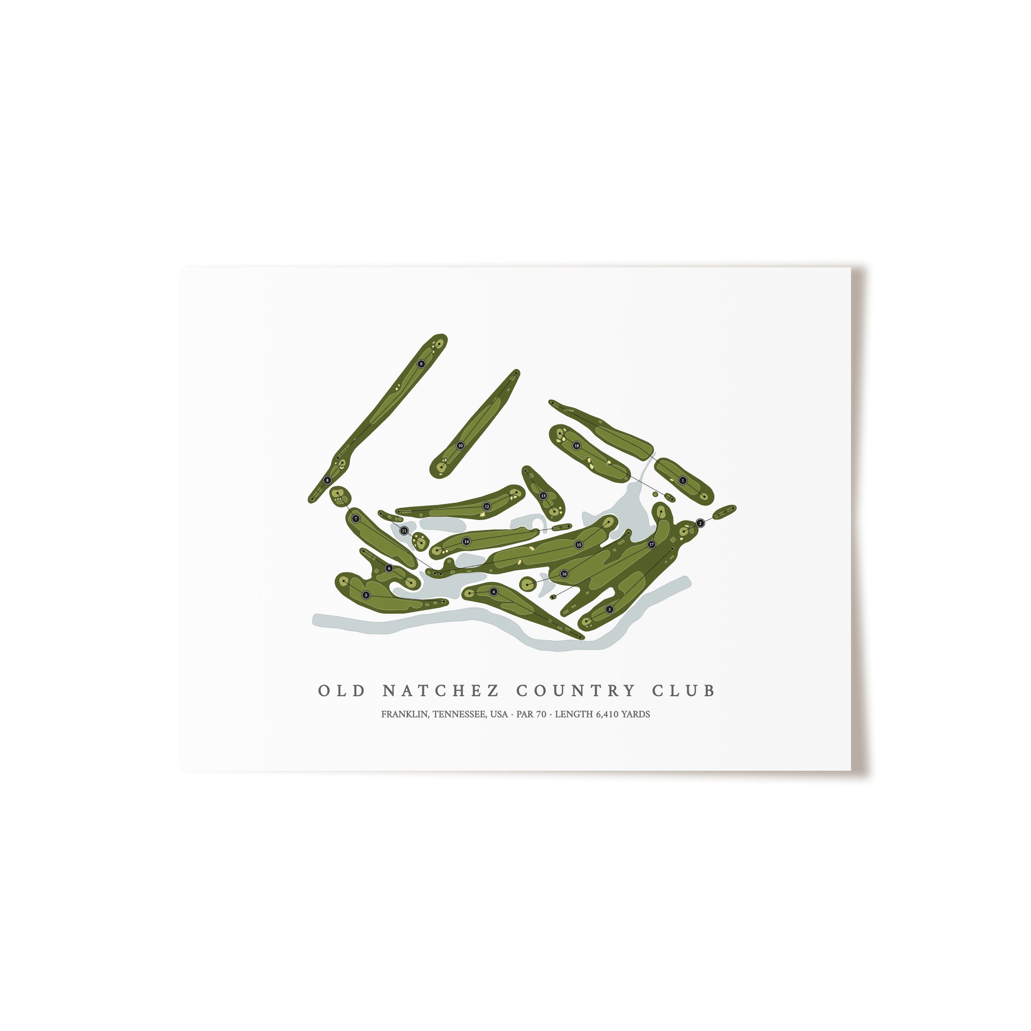 Old Natchez Country Club | Golf Course Print | Unframed