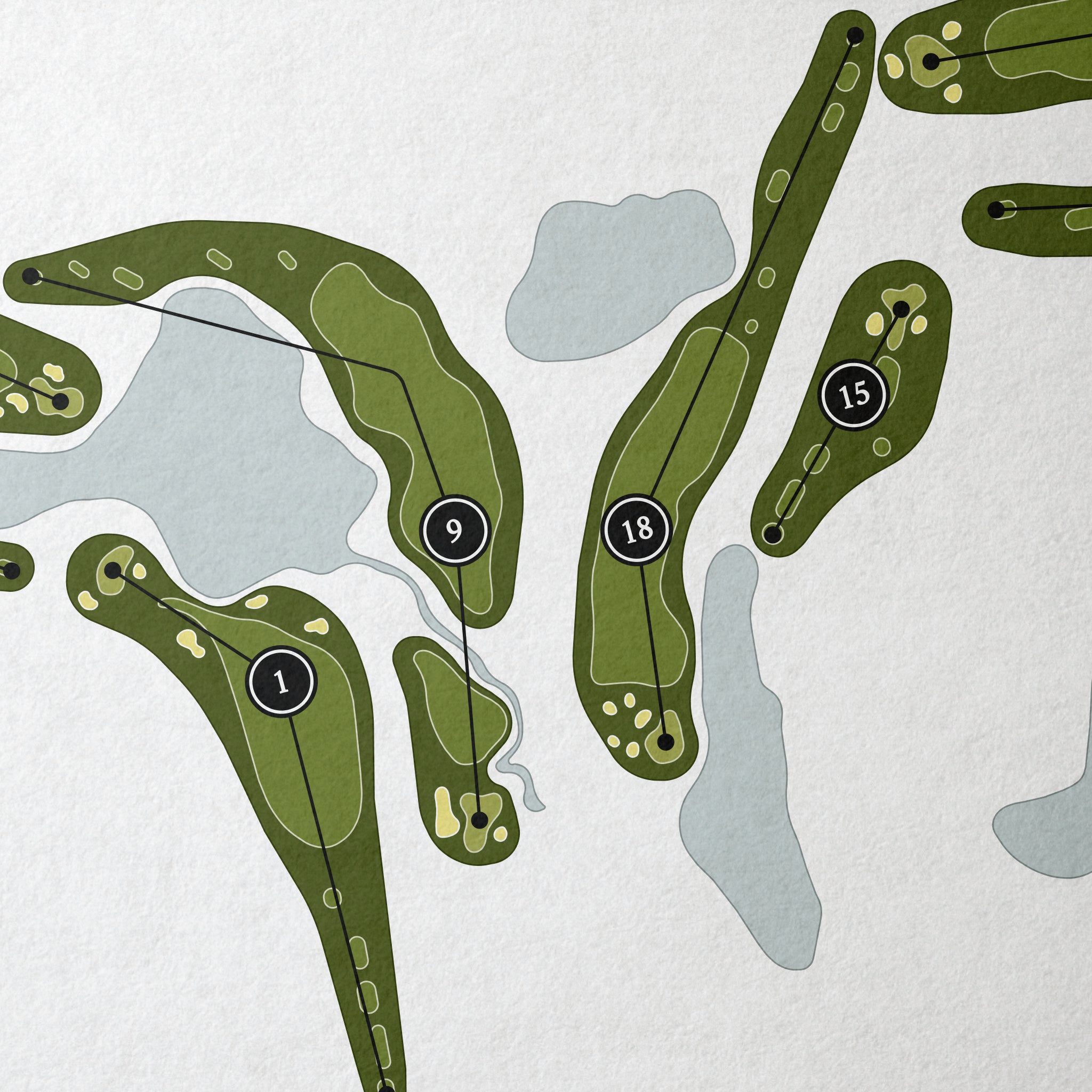Old Palm Golf Club | Golf Course Map | Close Up