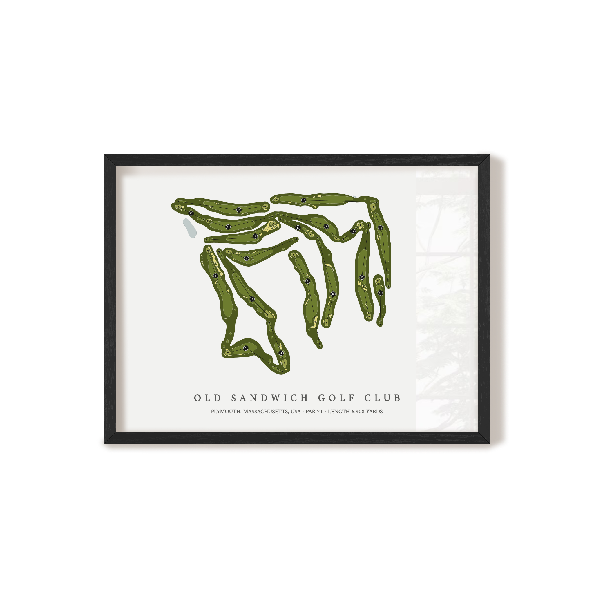 Old Sandwich Golf Club | Golf Course Print | Black+Frame