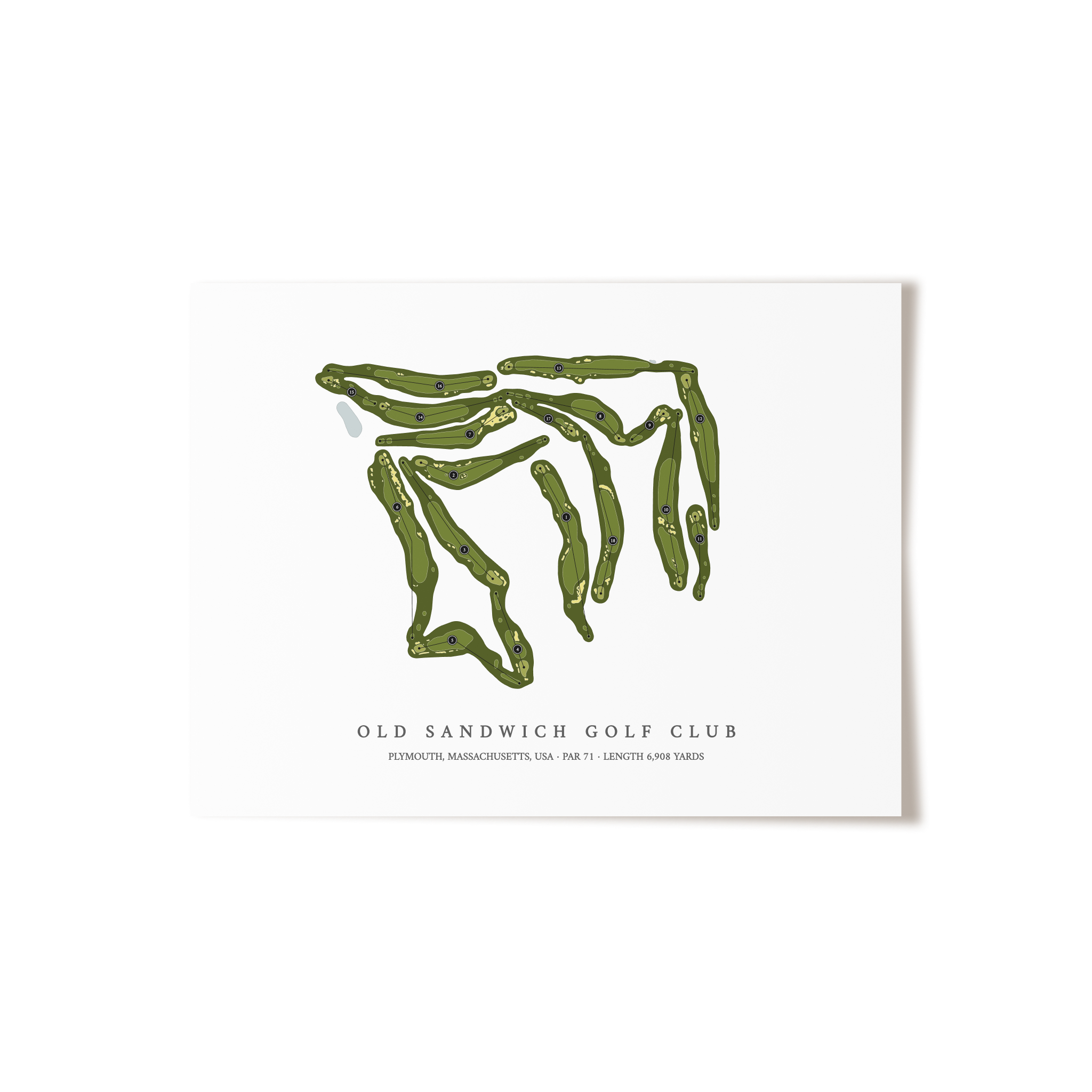 Old Sandwich Golf Club | Golf Course Print | Unframed