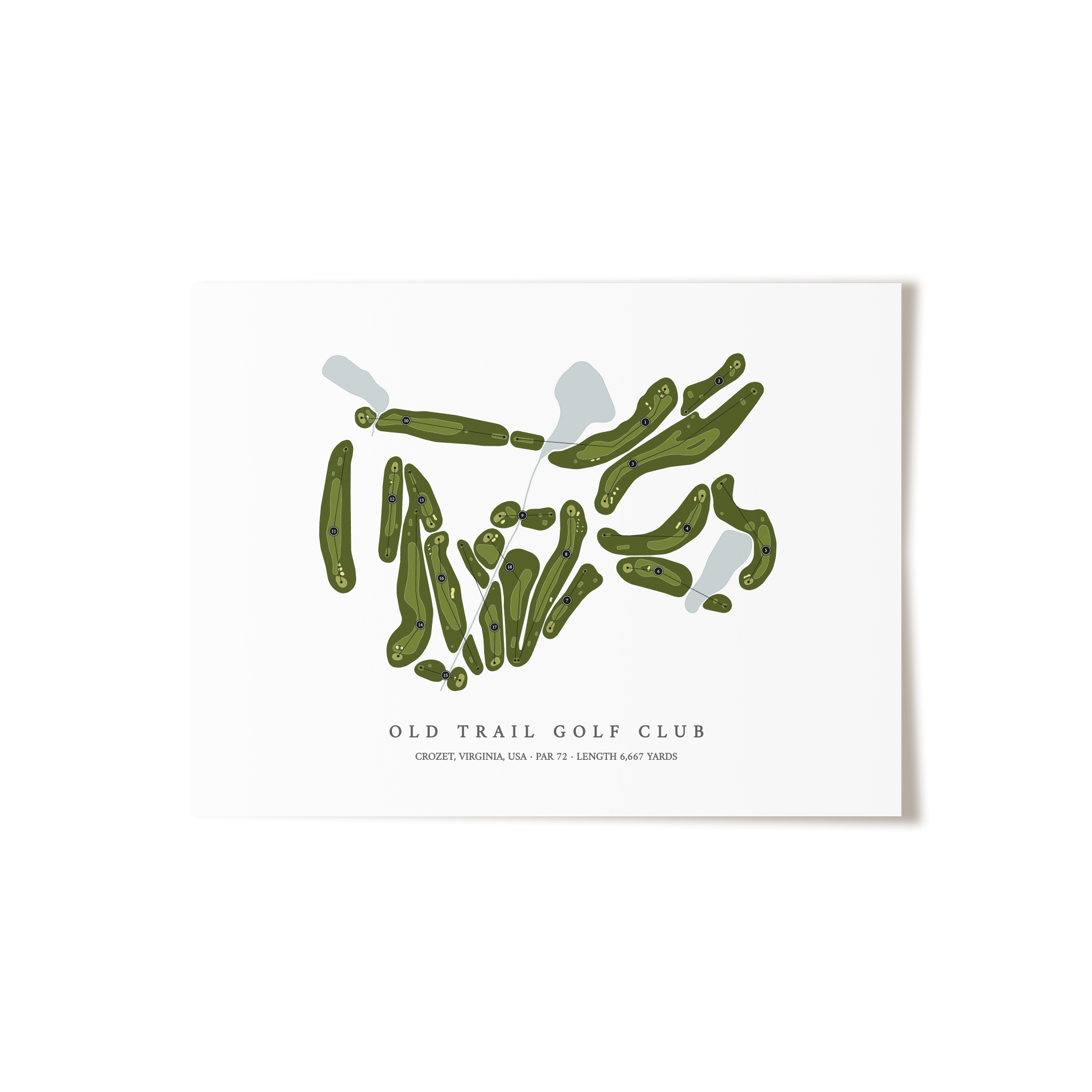 Old Trail Golf Club | Golf Course Print | Unframed