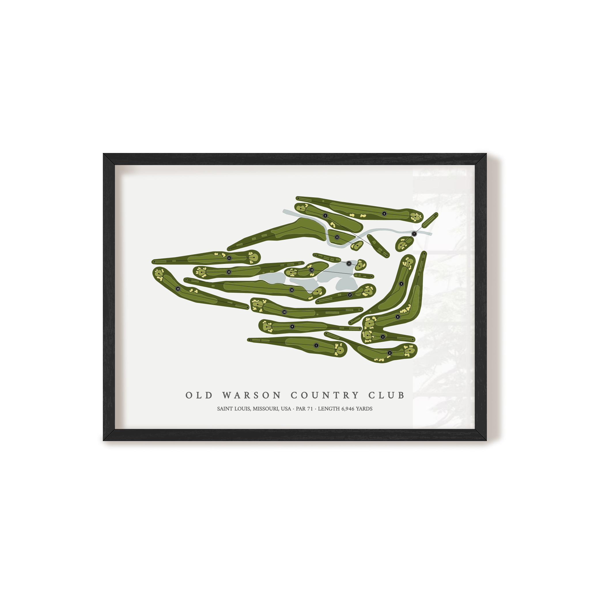 Old Warson Country Club | Golf Course Print | Black+Frame