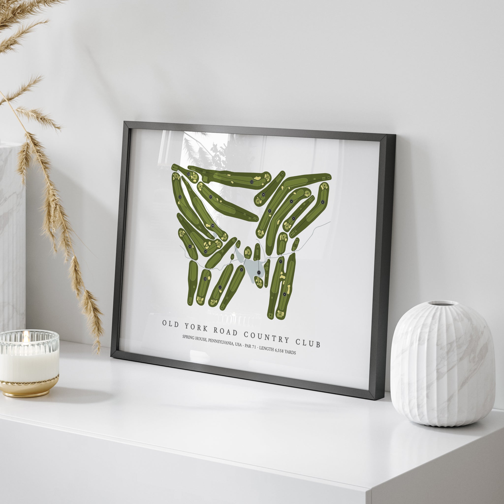 Old York Road Country Club | Golf Course Map | On Table