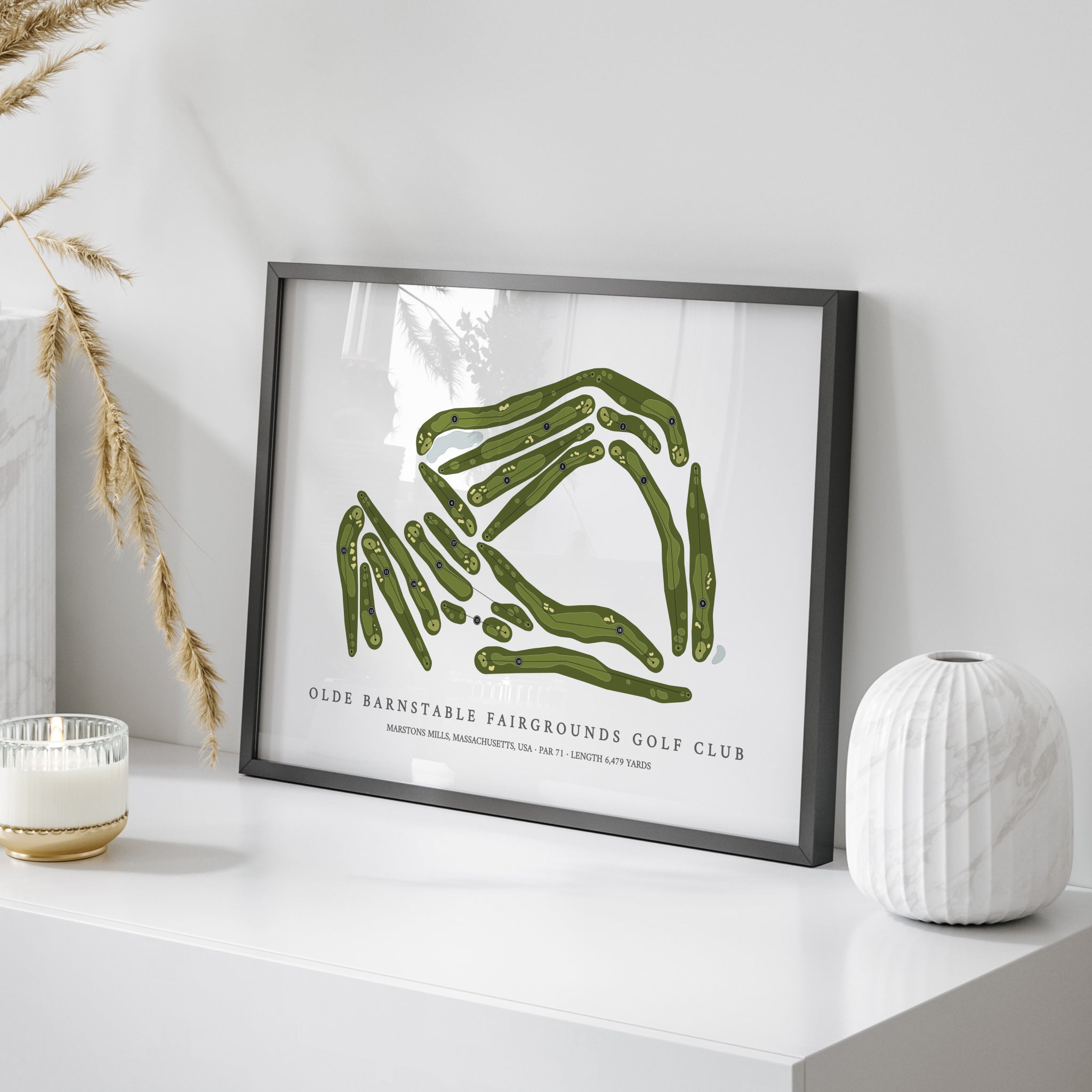 Olde Barnstable Fairgrounds Golf Club | Golf Course Map | On Table