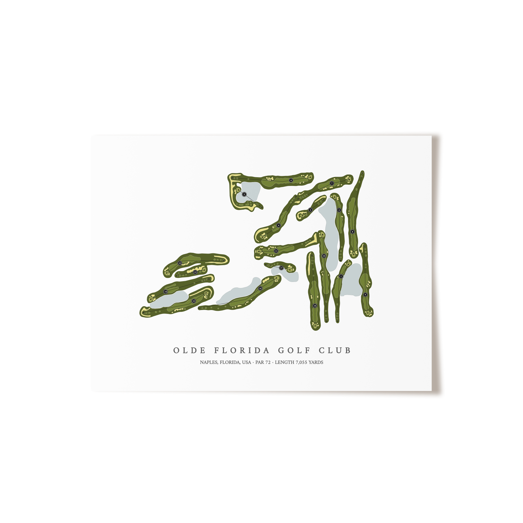 Olde Florida Golf Club | Golf Course Print | Unframed