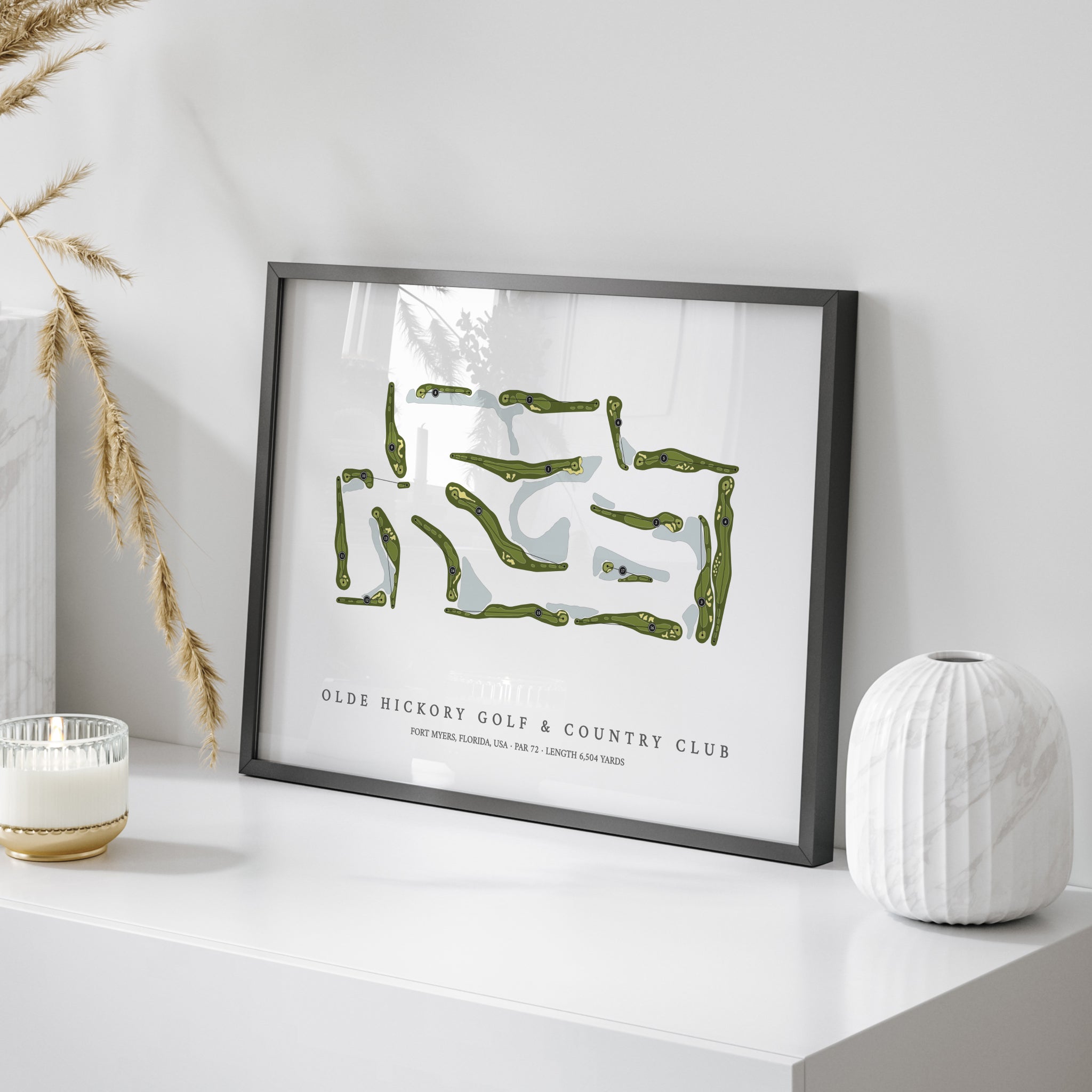 Olde Hickory Golf & Country Club | Golf Course Map | On Table